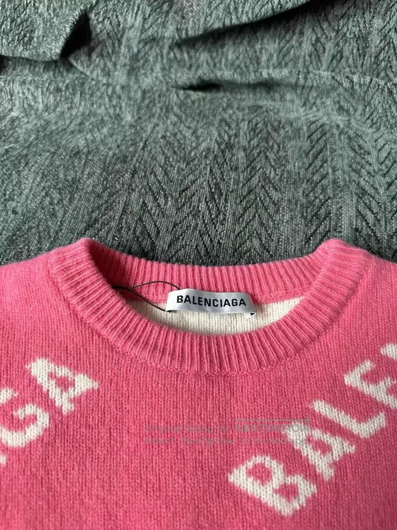 Balenciaga Balenciaga Pink Splash Knitwear Size US XS / EU 42 / 0 - 3 Thumbnail