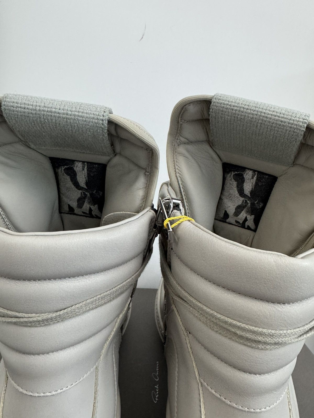 Rick Owens RICK OWENS LEATHER PEARL GEOBASKETS Size US 9 / EU 42 - 8 Thumbnail
