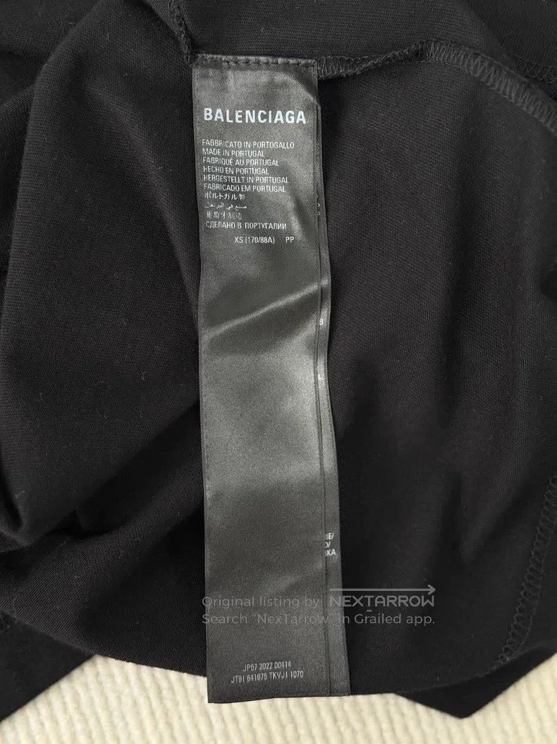Balenciaga Balenciaga Classic Black Embroidered Coke Short Sleeve Size US L / EU 52-54 / 3 - 7 Thumbnail