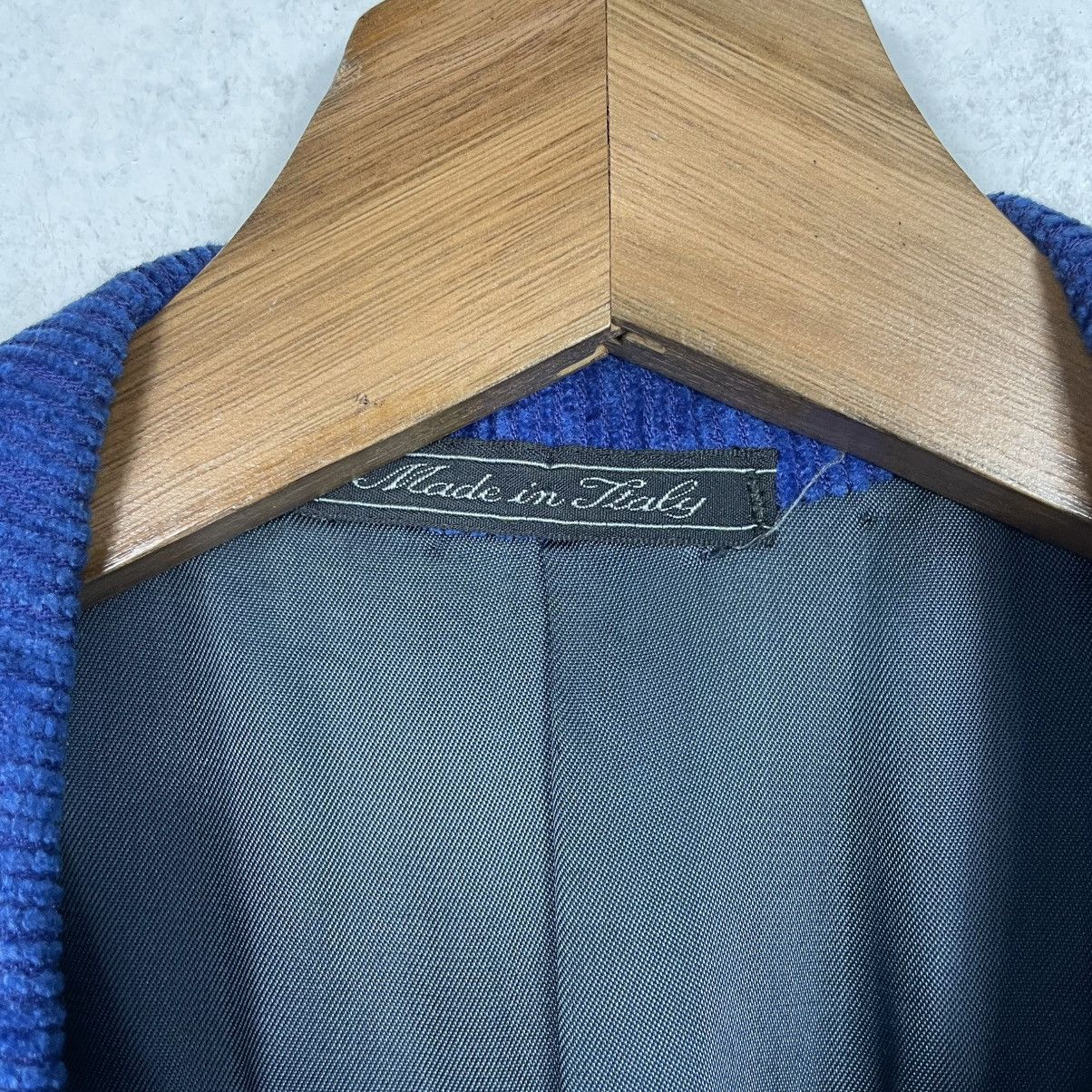 Versace Vintage Blue Gianni Versace Double Breasted Wool Jacket Size US S / EU 44-46 / 1 - 15 Thumbnail