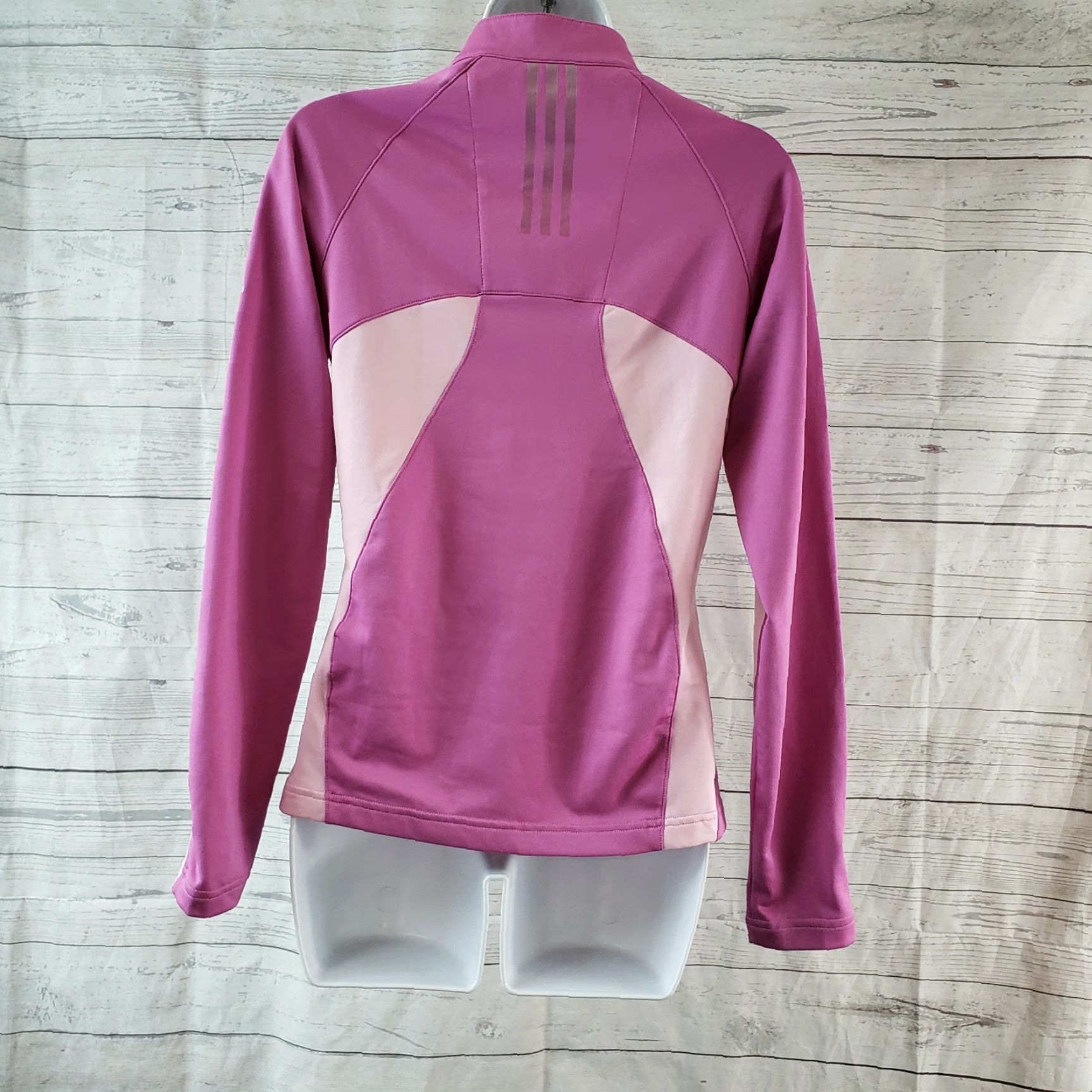 Adidas Adidas Womens Climawarm Pullover Sz Small Pink 1/4 Zip Long Sleeve Pullover Casual Activewear Womens Size S / US 4 / IT 40 - 3 Thumbnail
