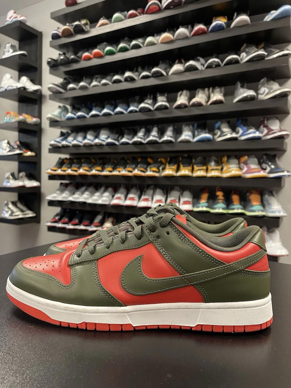 Nike Size 12 - Nike Dunk Low Retro BTTYS Cargo Khaki Mystic Red Size US 12 / EU 45 - 1 Thumbnail