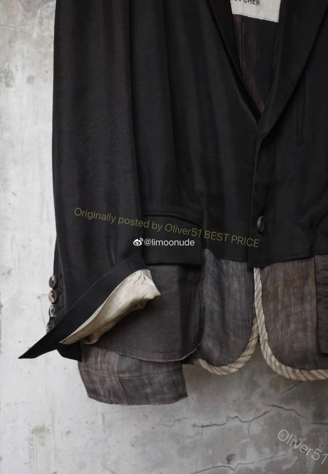 Ziggy Chen Ziggy Chen 23SS Silk‑Spliced Reversible Blazer YYYY17/2610 Size US S / EU 44-46 / 1 - 3 Thumbnail