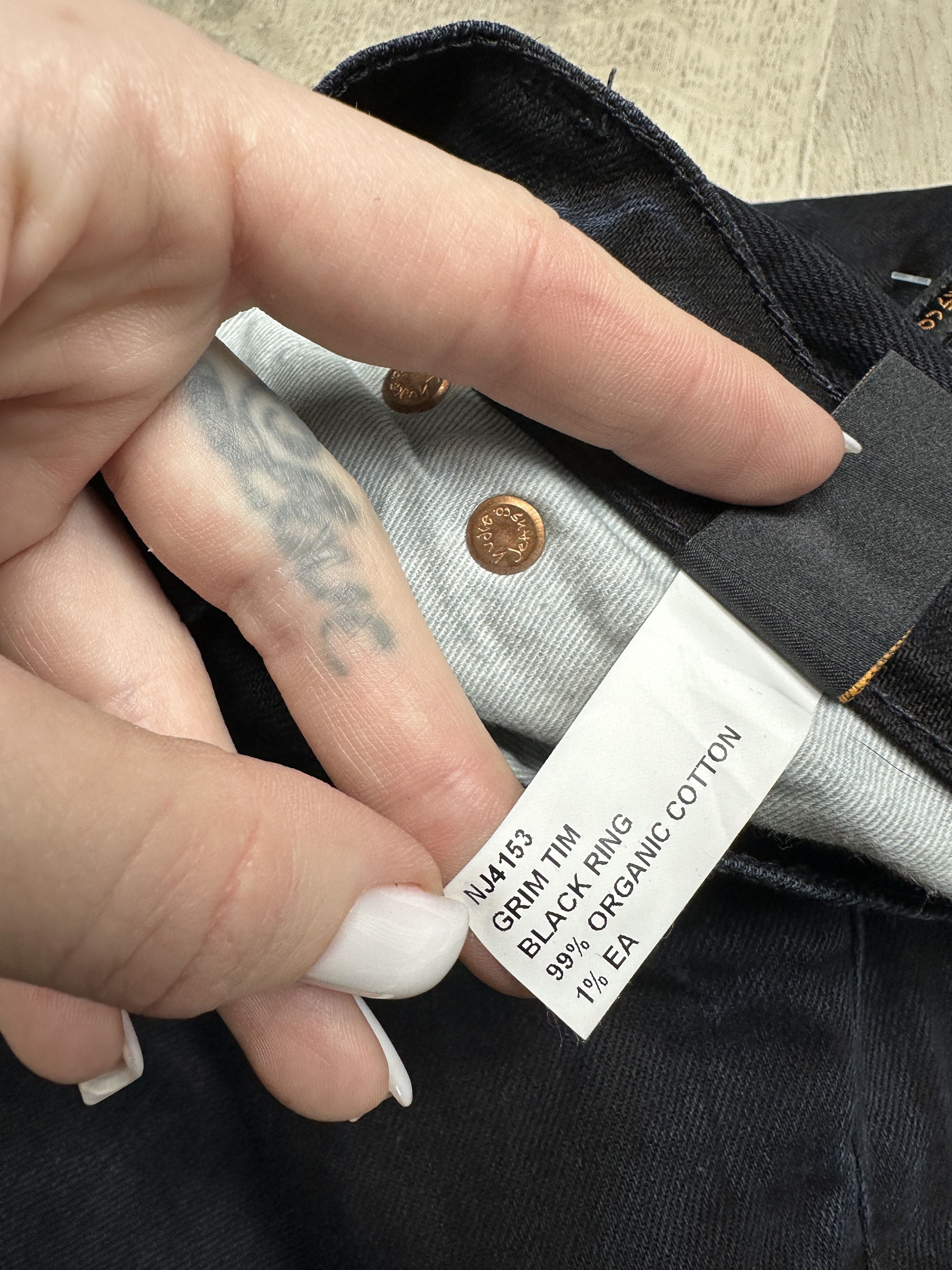 Nudie Jeans Nudie Jeans Grim Tim Mens Denim Pants Jeans Size US 30 / EU 46 - 7 Thumbnail