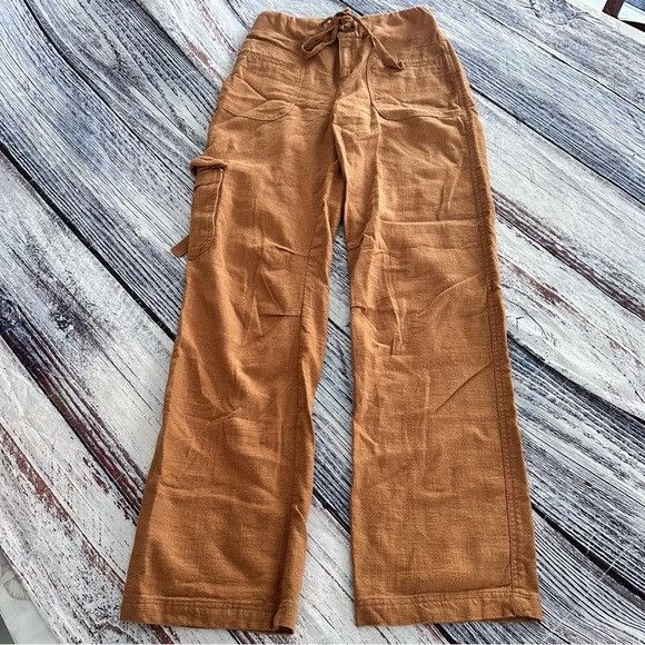 Soft Surroundings Soft Surroundings Brown Linen Blend Cargo Pants Size 27" / US 4 / IT 40 - 2 Thumbnail