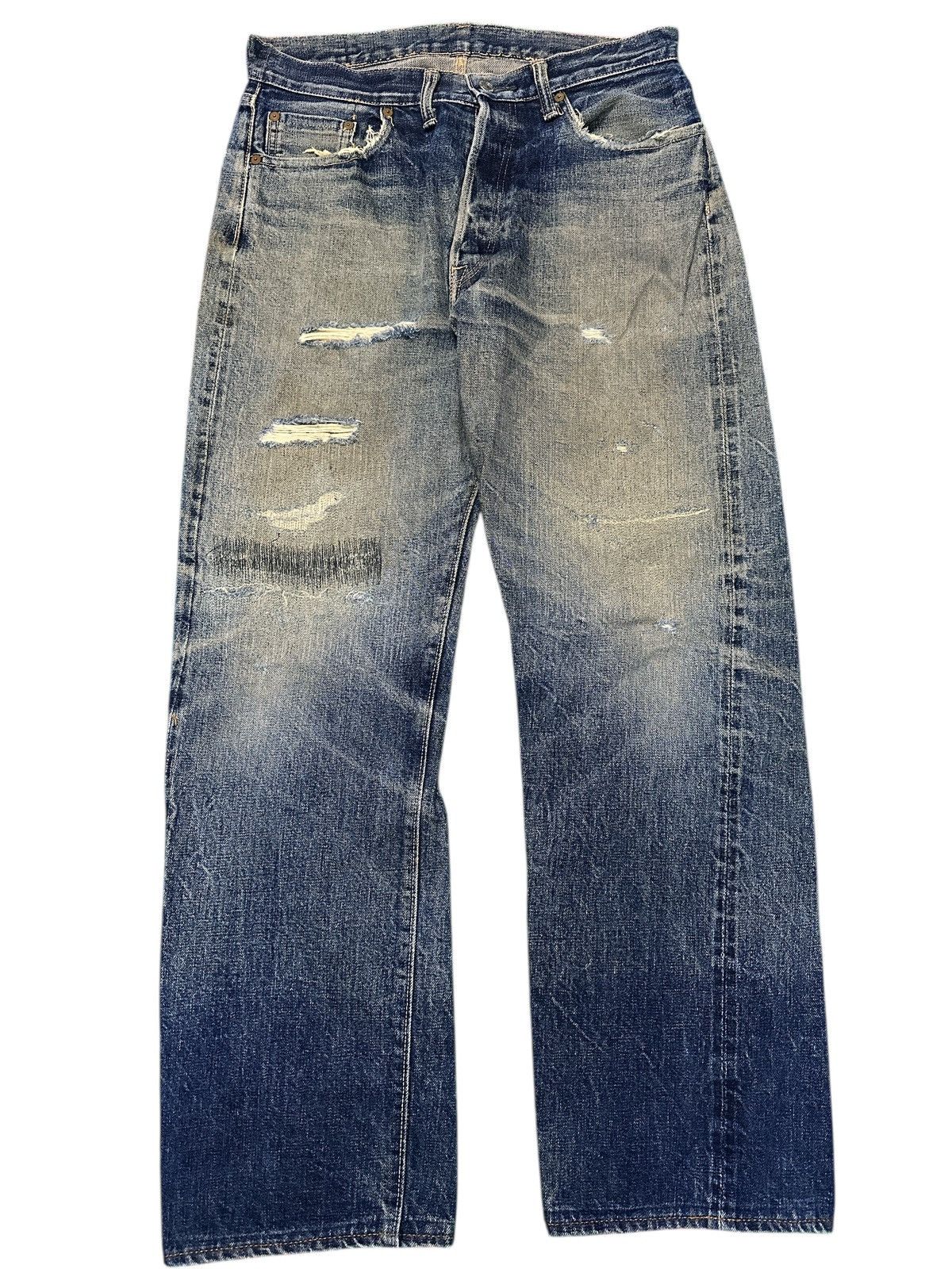 Denime Distress Vintage Denim Selvedge . Size US 32 / EU 48 - 1 Thumbnail