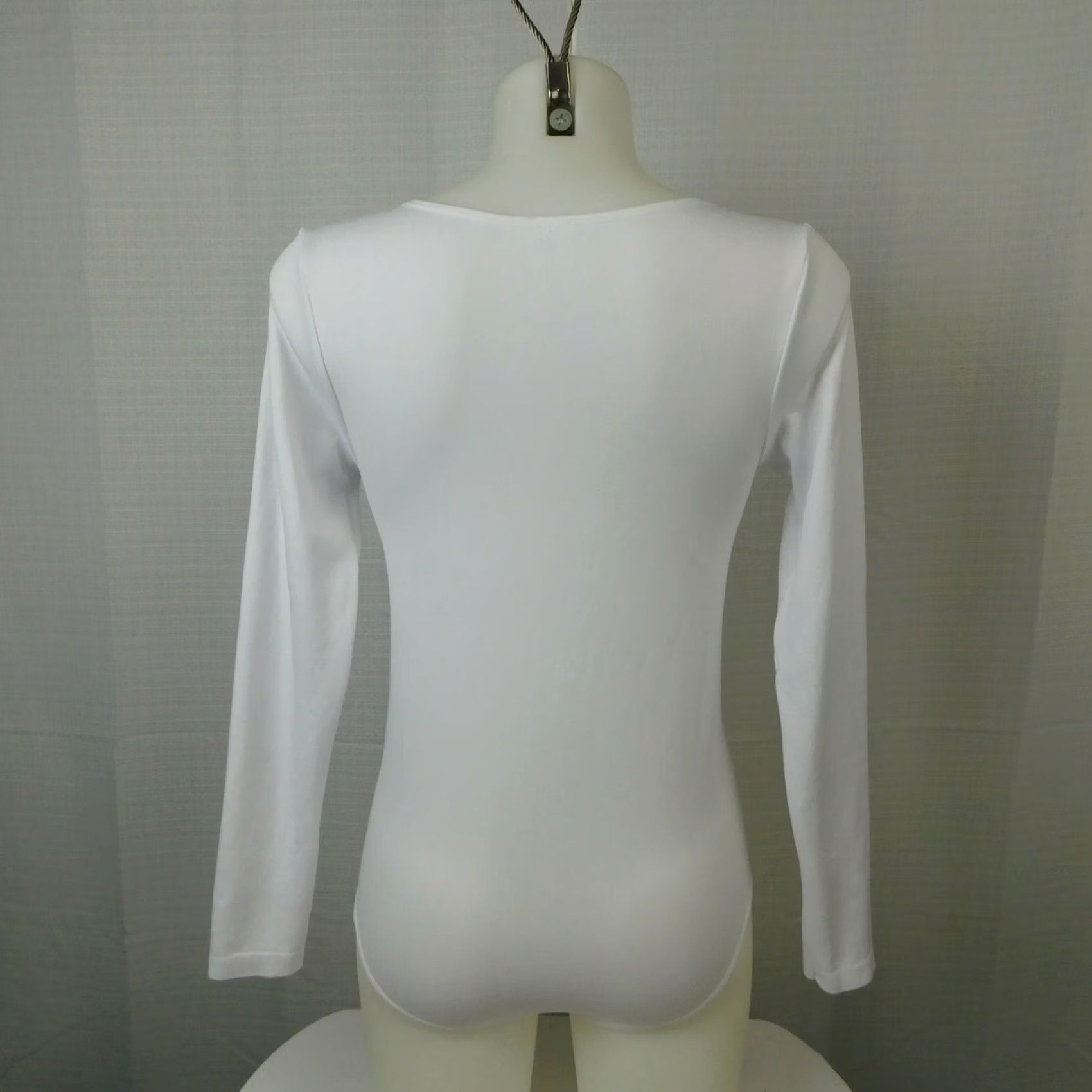ESPIRIT Spirit Halloween Long Sleeve White Costume Bodysuit Adult S/M Size S / US 4 / IT 40 - 2 Thumbnail