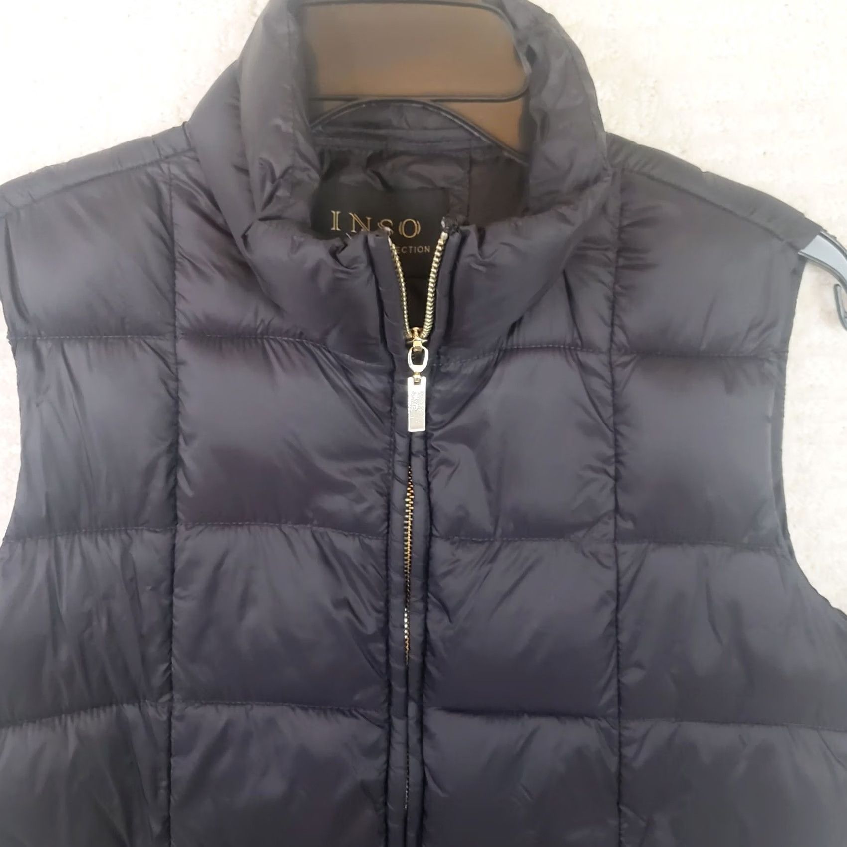 Vintage INSO Collection Women's L Black Quilted Full Zip Puffer Vest Size L / US 10 / IT 46 - 5 Thumbnail