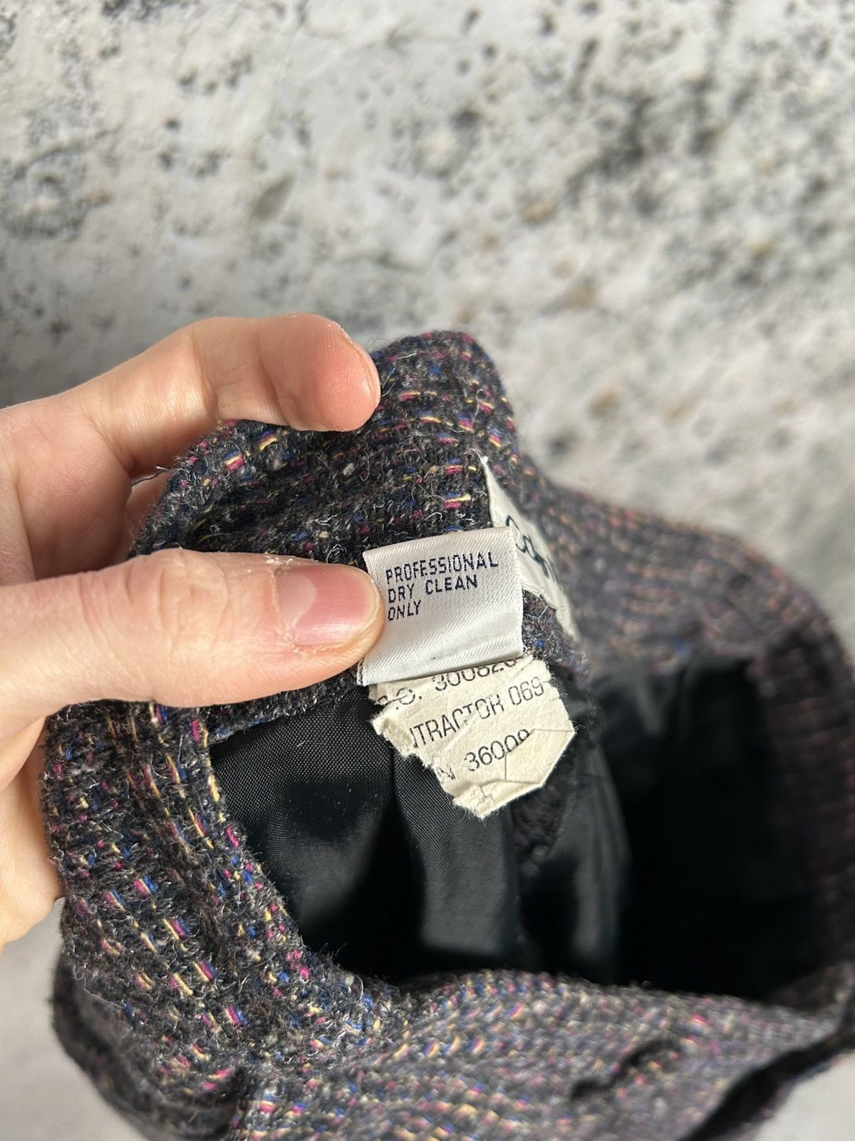 Calvin Klein × Vintage Vintage Calvin Klein 90s Avant Garde Alternative Wool Pants Size US 30 / EU 46 - 7 Thumbnail