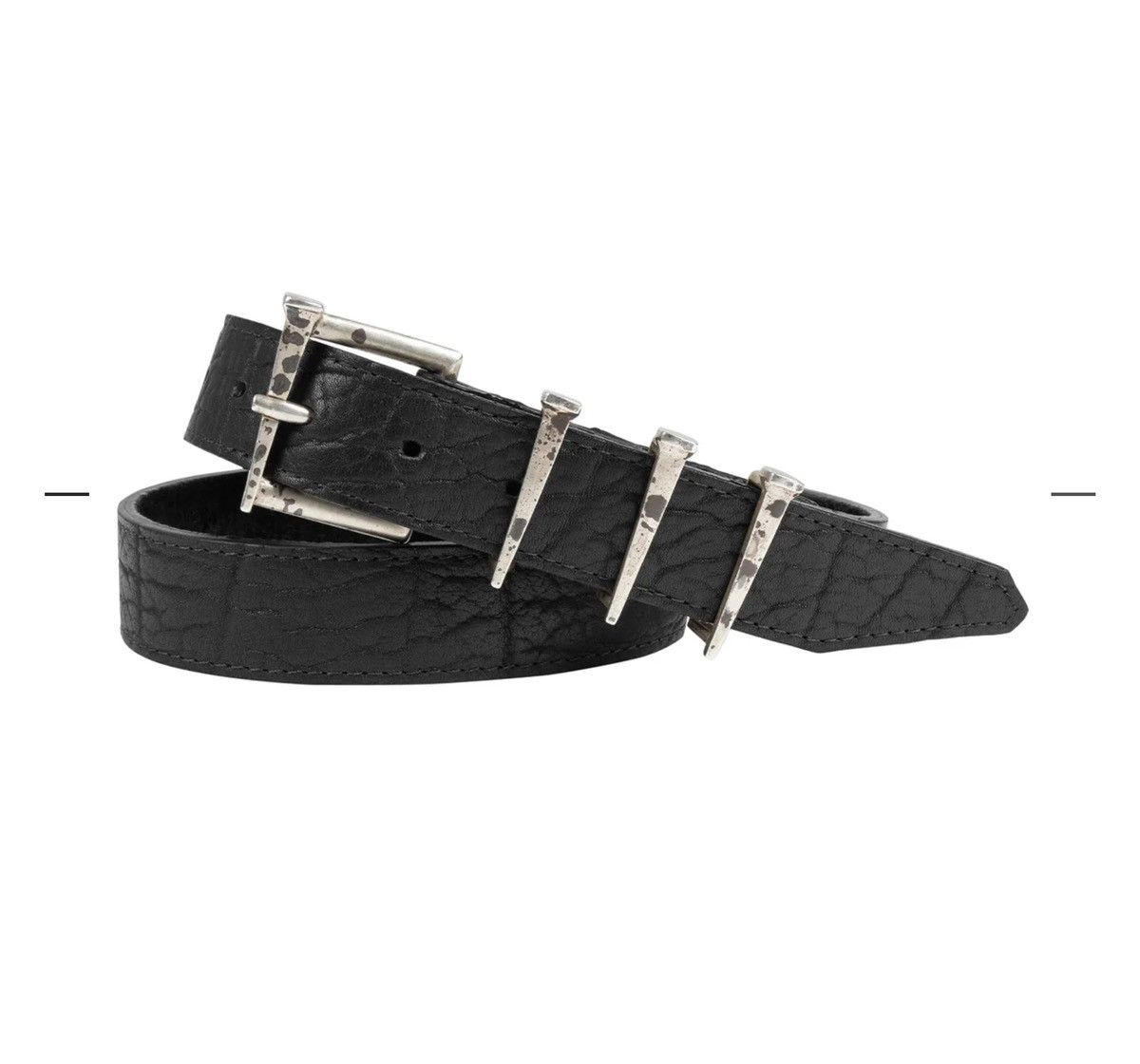 Marcel Everette 925 SILVER BOX NAIL BELT Size 32 - 1 Thumbnail