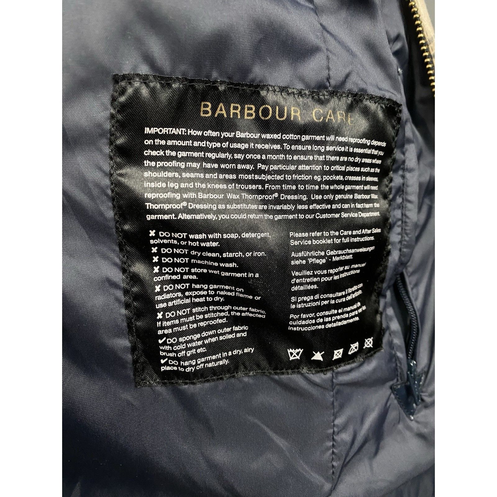 Barbour Barbour Tartan Check Women's Beige Waxed Jacket Size UK 10 U Size L / US 10 / IT 46 - 12 Thumbnail