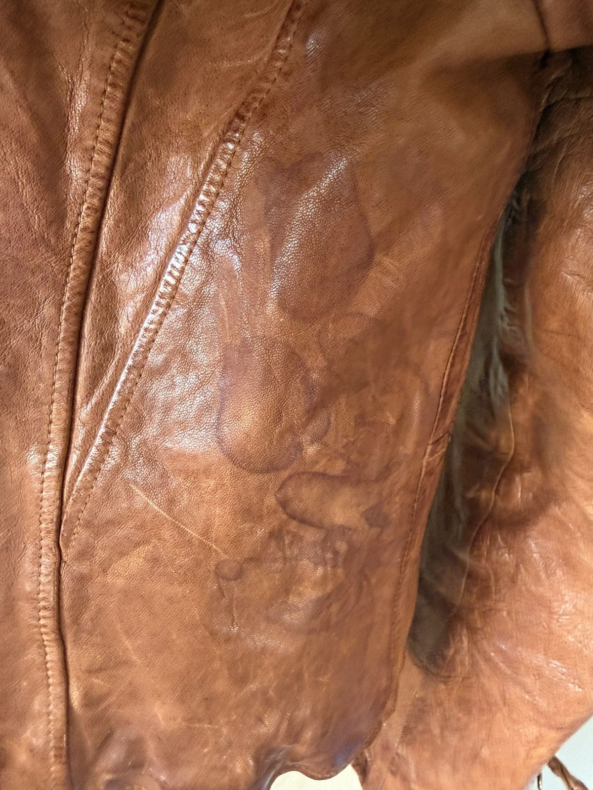 GOA GOA Vintage Leather Jacket w/ fur hood Size S / US 4 / IT 40 - 6 Thumbnail