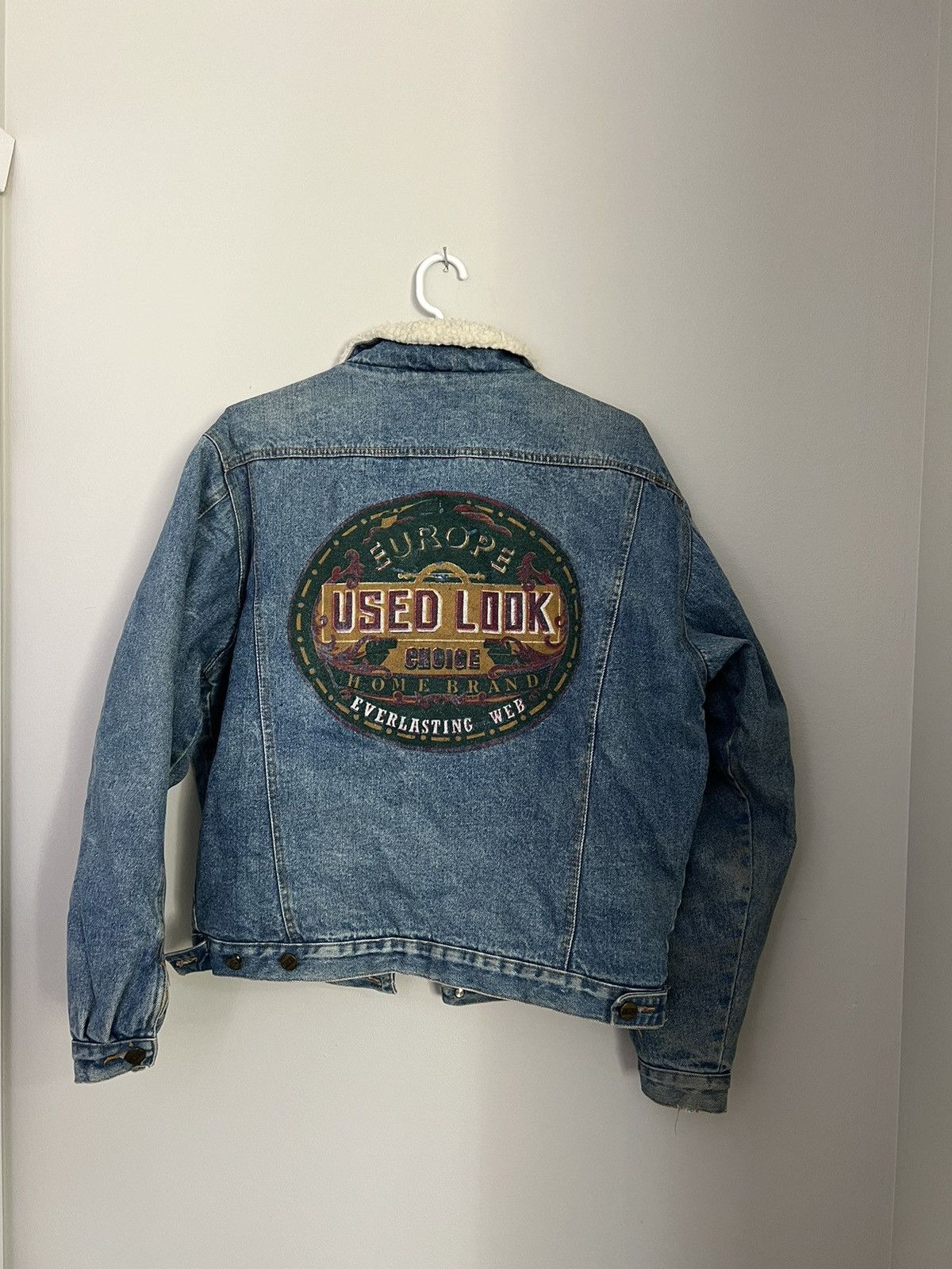 Vintage Vintage 1 Of A Kind Denim Sherpa Jacket Size US M / EU 48-50 / 2 - 5 Thumbnail