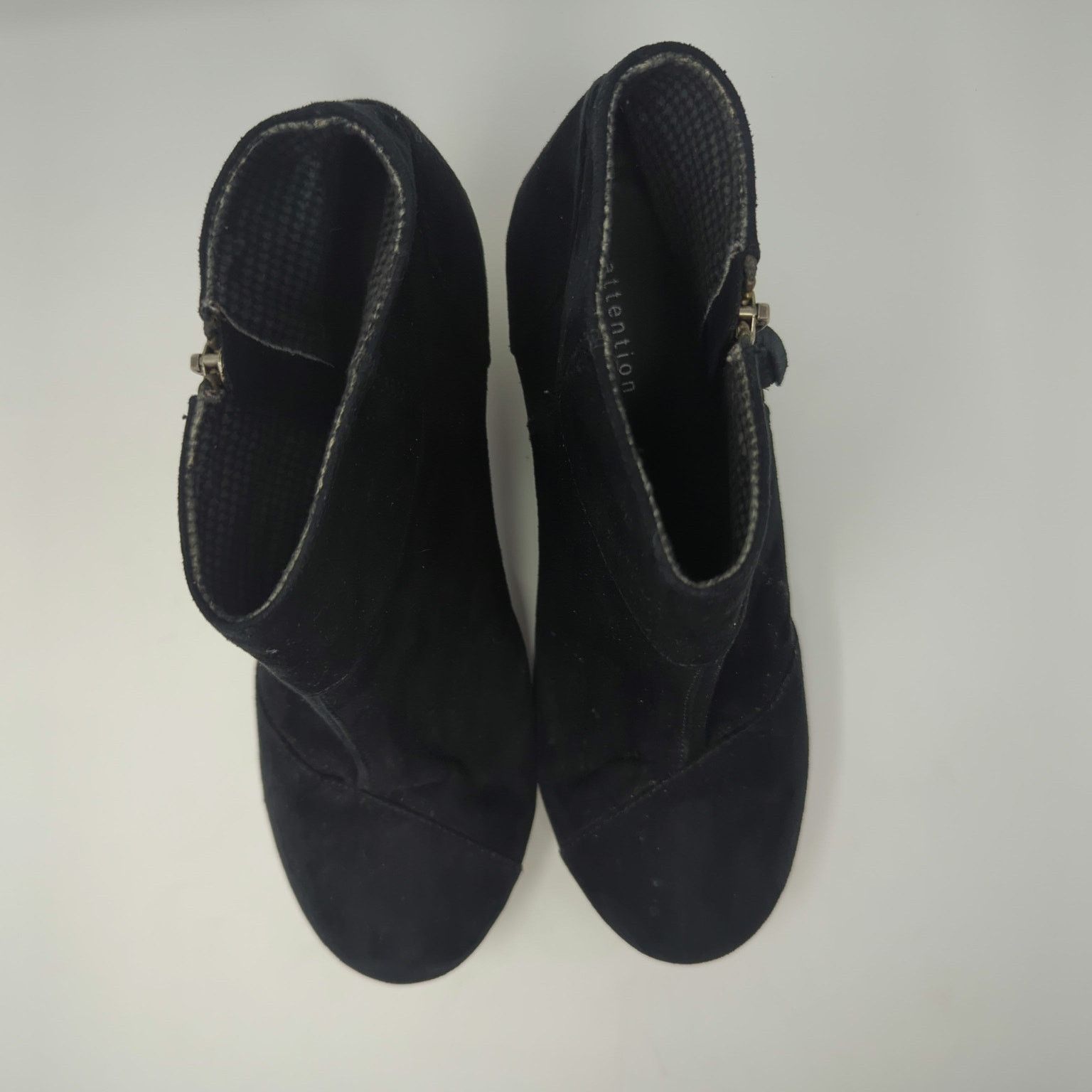 Other Attention Emmy Black Booties Wedges Booties Womens Size 7 Size US 7 / IT 37 - 4 Thumbnail