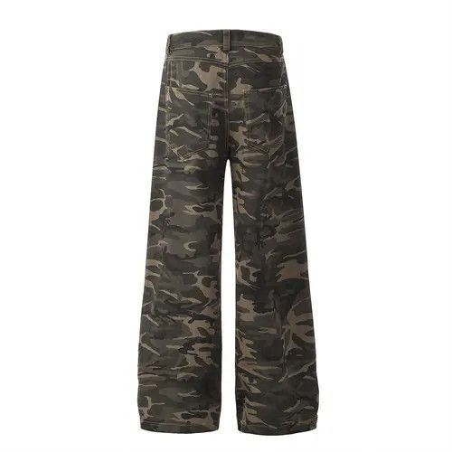 Japanese Brand × Jean American high street wide leg camouflage men's cargo jeans Size US 34 / EU 50 - 4 Thumbnail