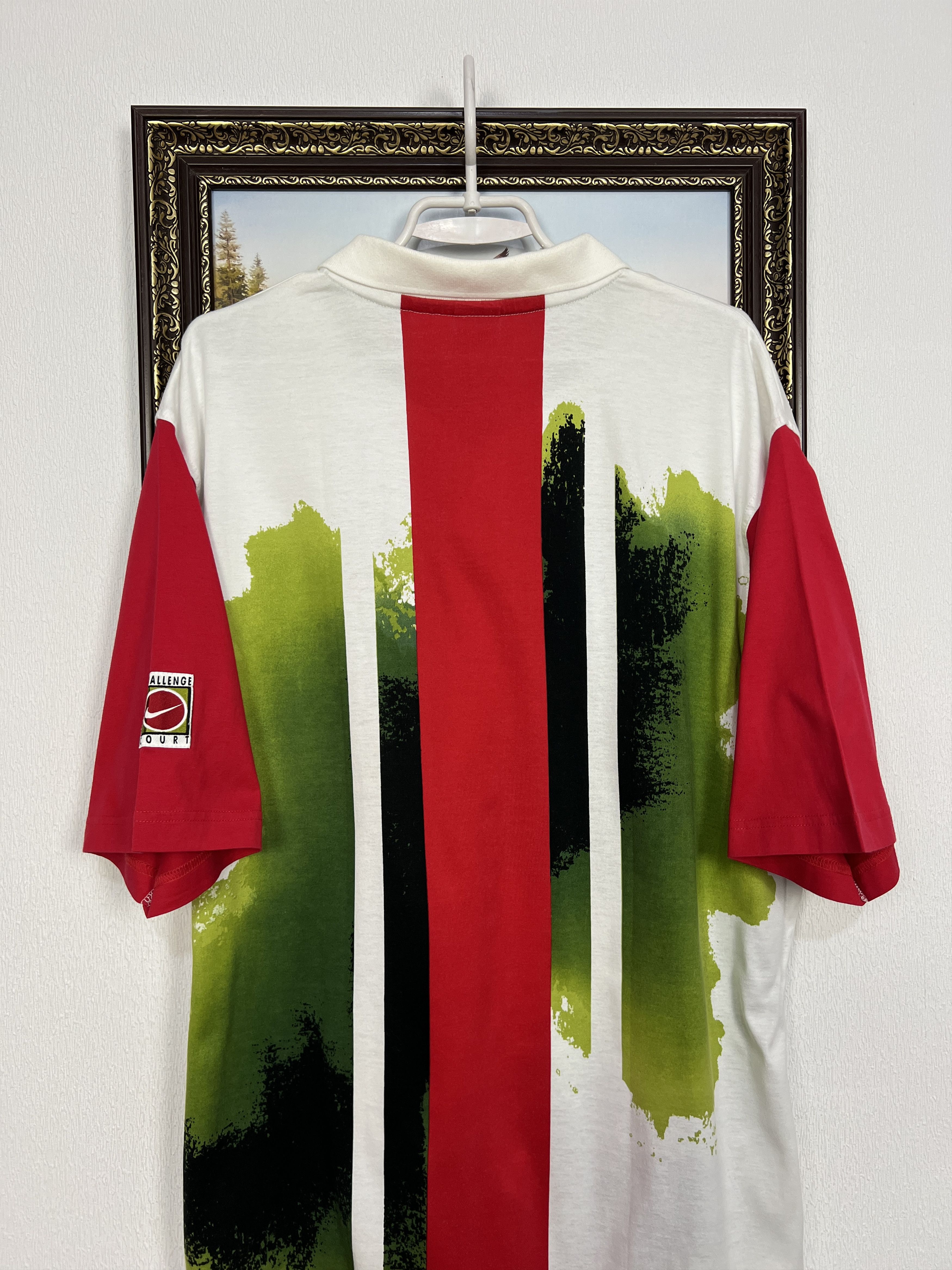 Nike Vintage Challenge Court Andre Agassi Tennis Shirt Jersey Tee Size US XL / EU 56 / 4 - 10 Thumbnail