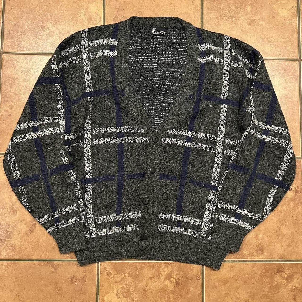 Vintage Vintage Mohair Cardigan Sweater Size US L / EU 52-54 / 3 - 1 Thumbnail