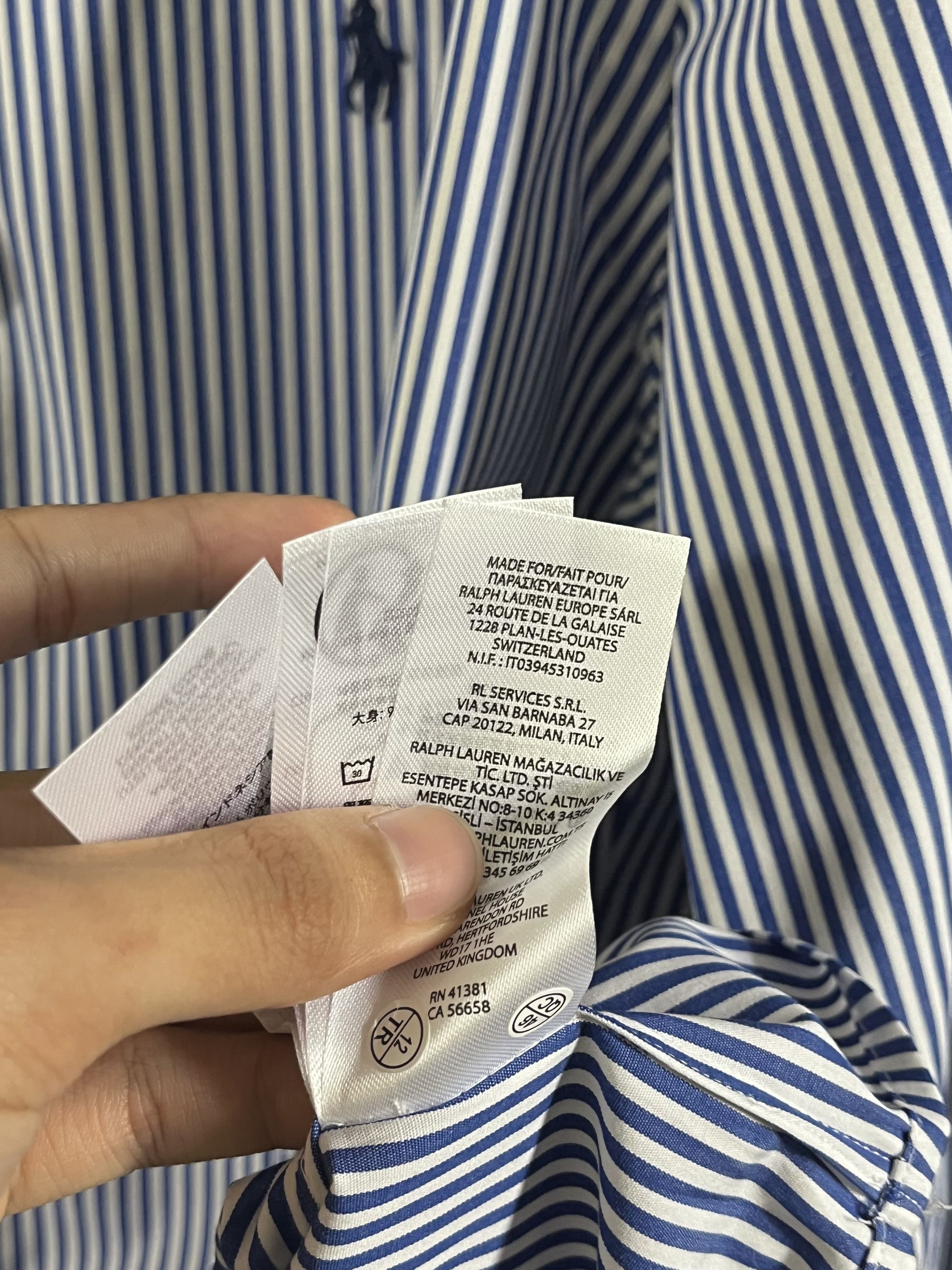 Polo Ralph Lauren Polo Ralph Lauren Custom Fit Stretch Poplin Shirt Size US L / EU 52-54 / 3 - 5 Thumbnail