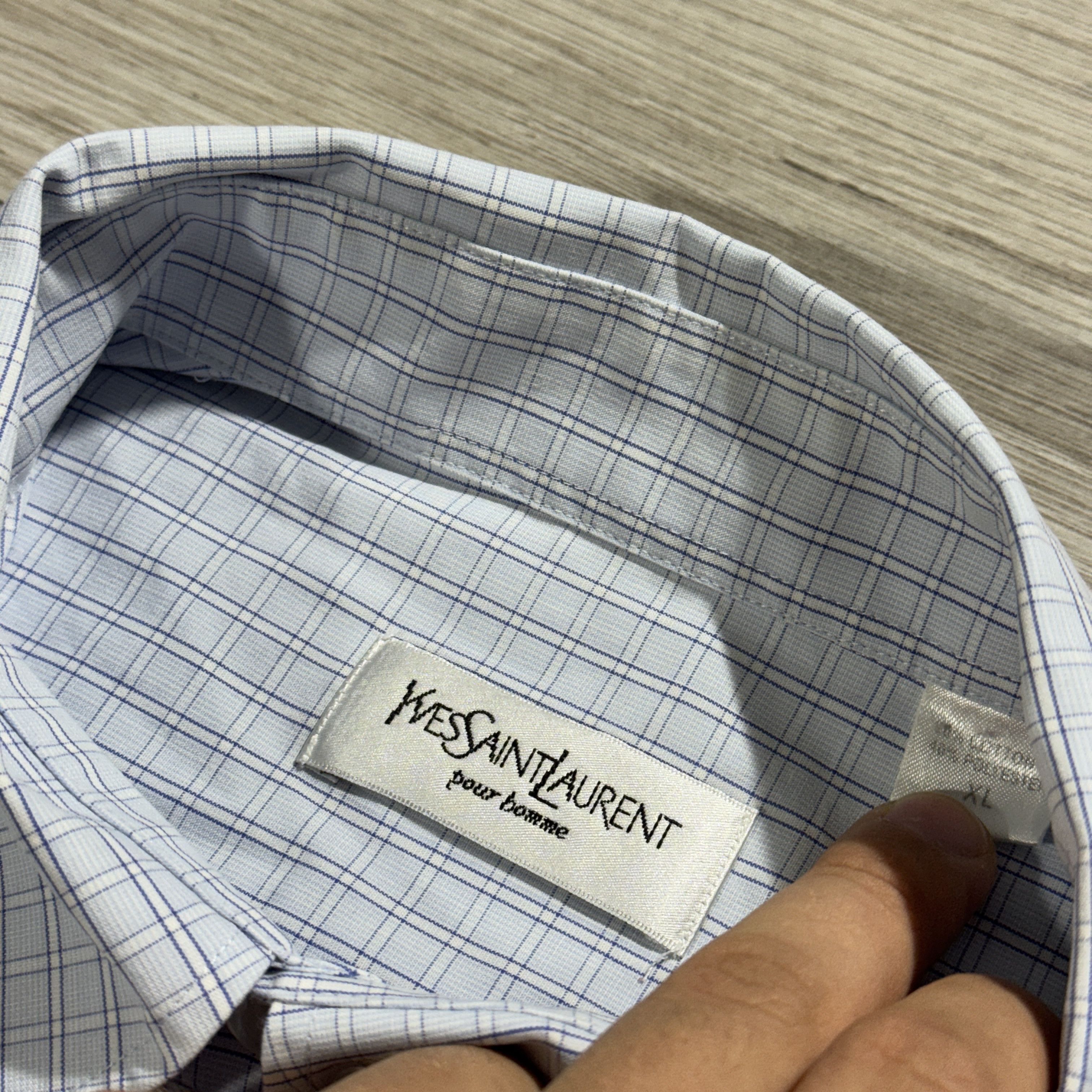 Yves Saint Laurent Yves Saint Laurent Pour Homme Short Sleeve Shirt Size XL Size US XL / EU 56 / 4 - 5 Thumbnail
