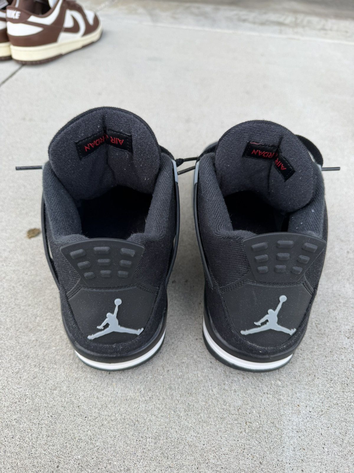 Jordan Brand Black Canvas Retro 4s Size US 9.5 / EU 42-43 - 4 Thumbnail