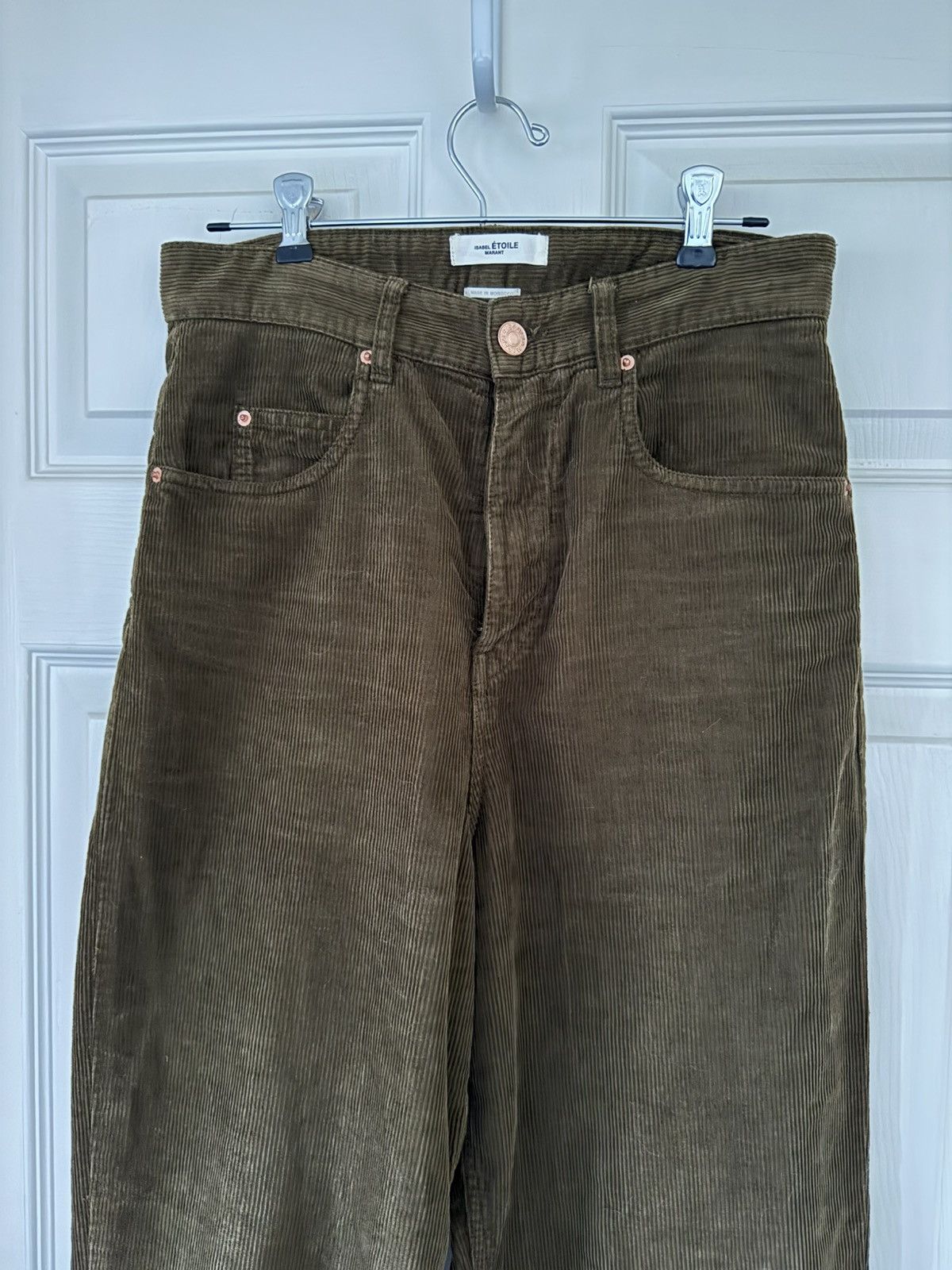 Isabel Marant Etoile Brown Corduroy pants Size 26" / US 2 / IT 38 - 4 Thumbnail