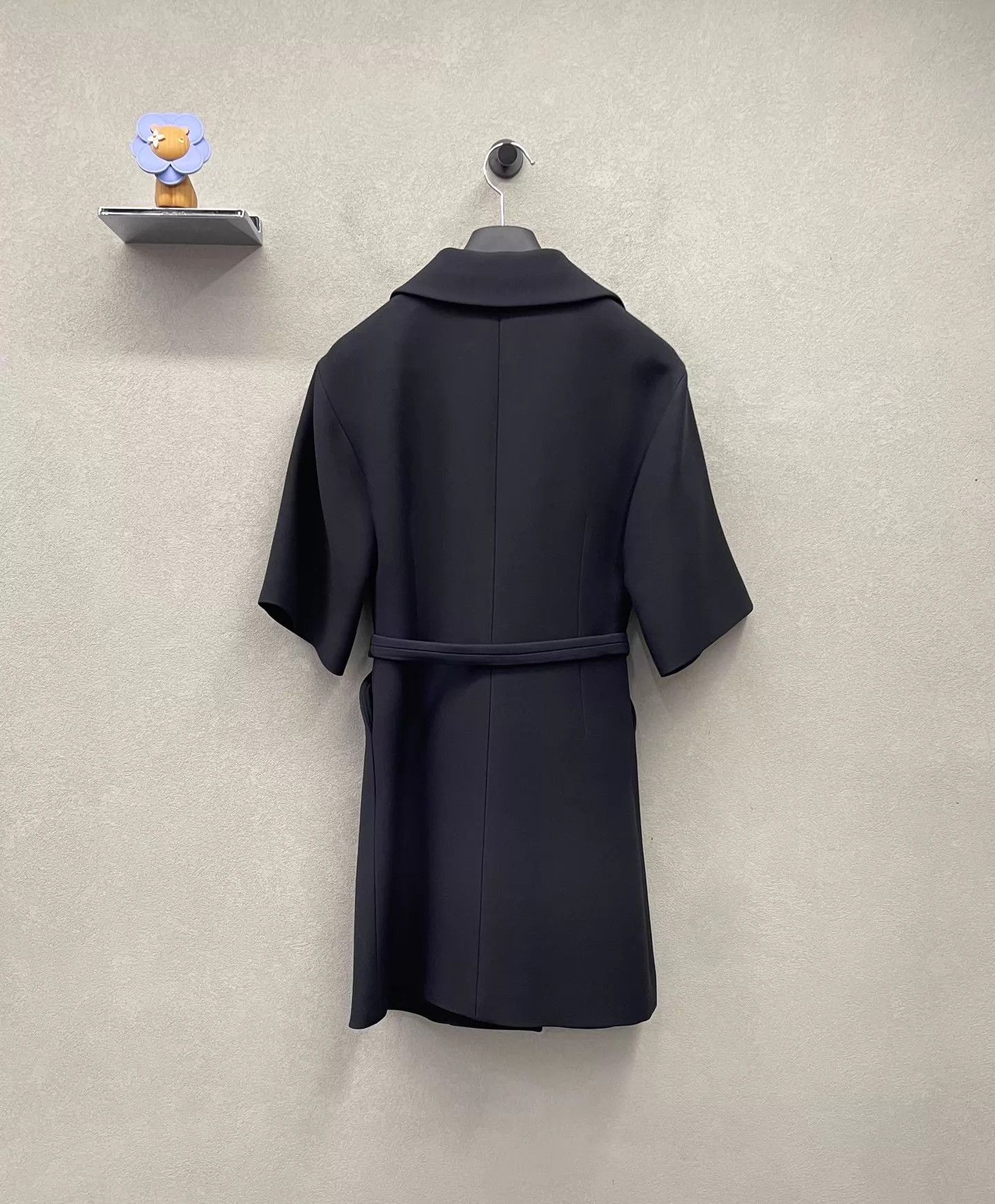 Dior Dior Black Oversized Lapel Belted Blazer Dress Size XS / US 0-2 / IT 36-38 - 2 Thumbnail