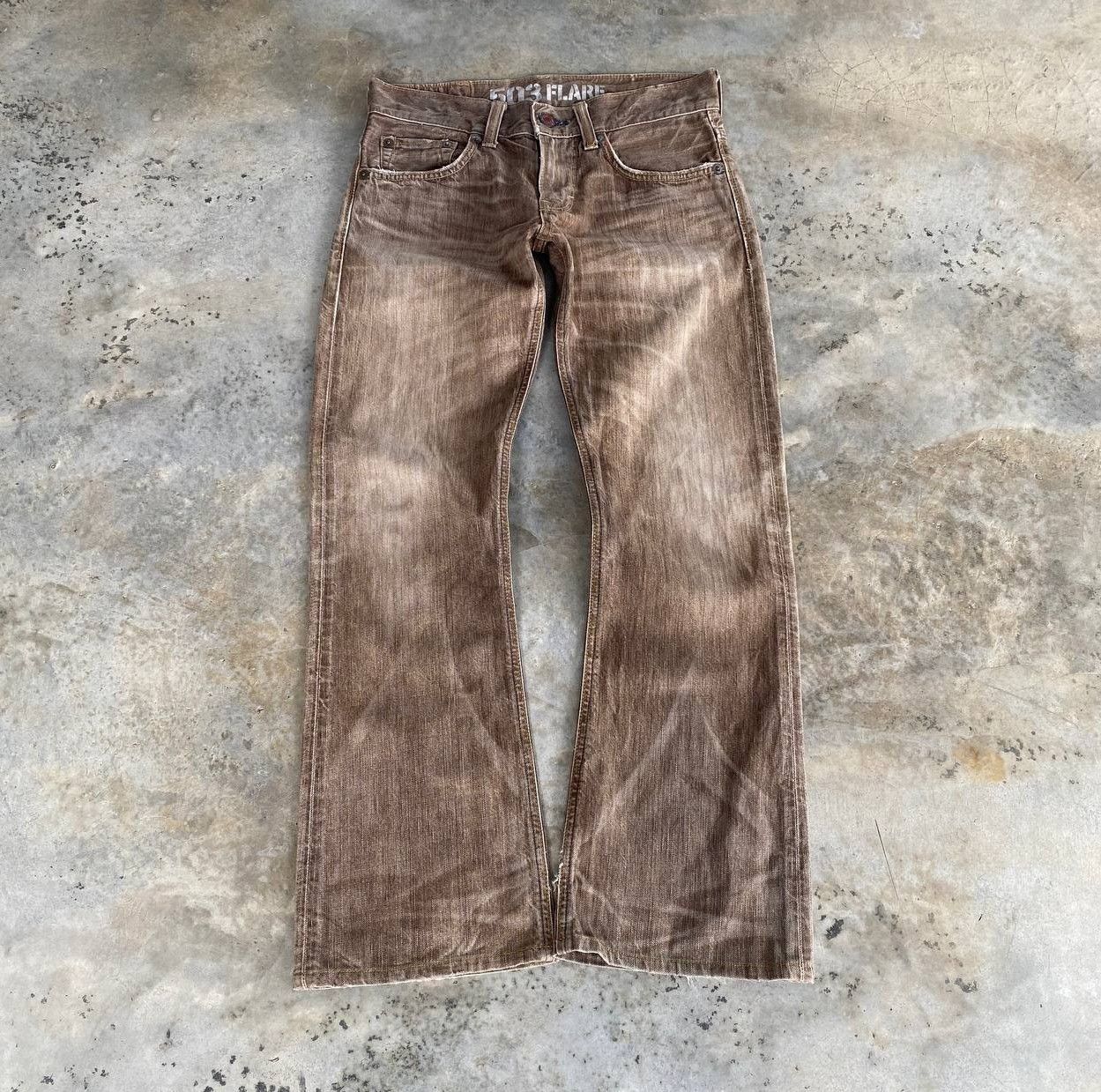 Edwin × Vintage RARE VINTAGE EDWIN FLARED BLUETRIP JAPAN CLAWMARK DISTRESSED Size US 28 / EU 44 - 1 Thumbnail