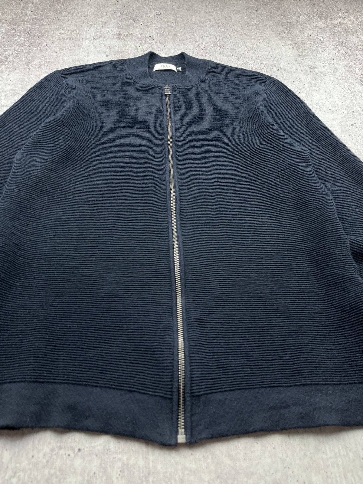 IKKS Ikks Mens Zip Up Wool Sweater Size US M / EU 48-50 / 2 - 3 Thumbnail