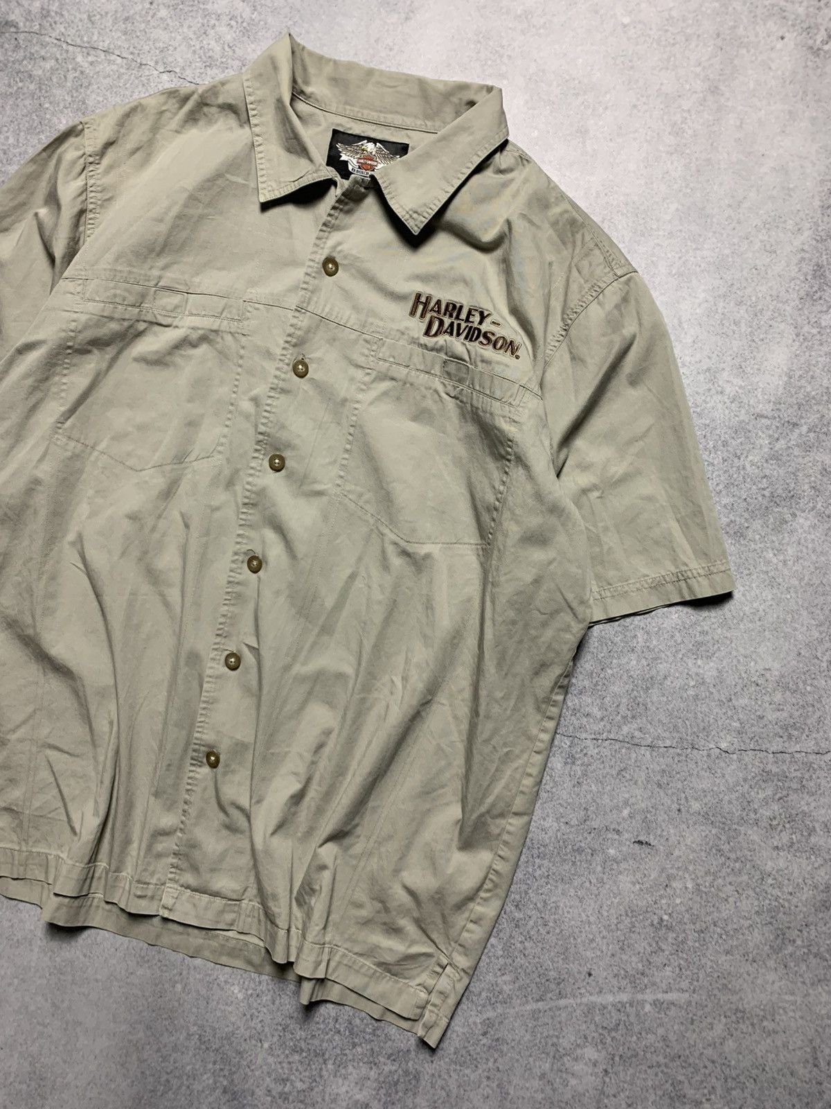Harley Davidson Vintage Y2K Harley Davidson Racing Motorcycle Shirt Size US XL / EU 56 / 4 - 3 Thumbnail