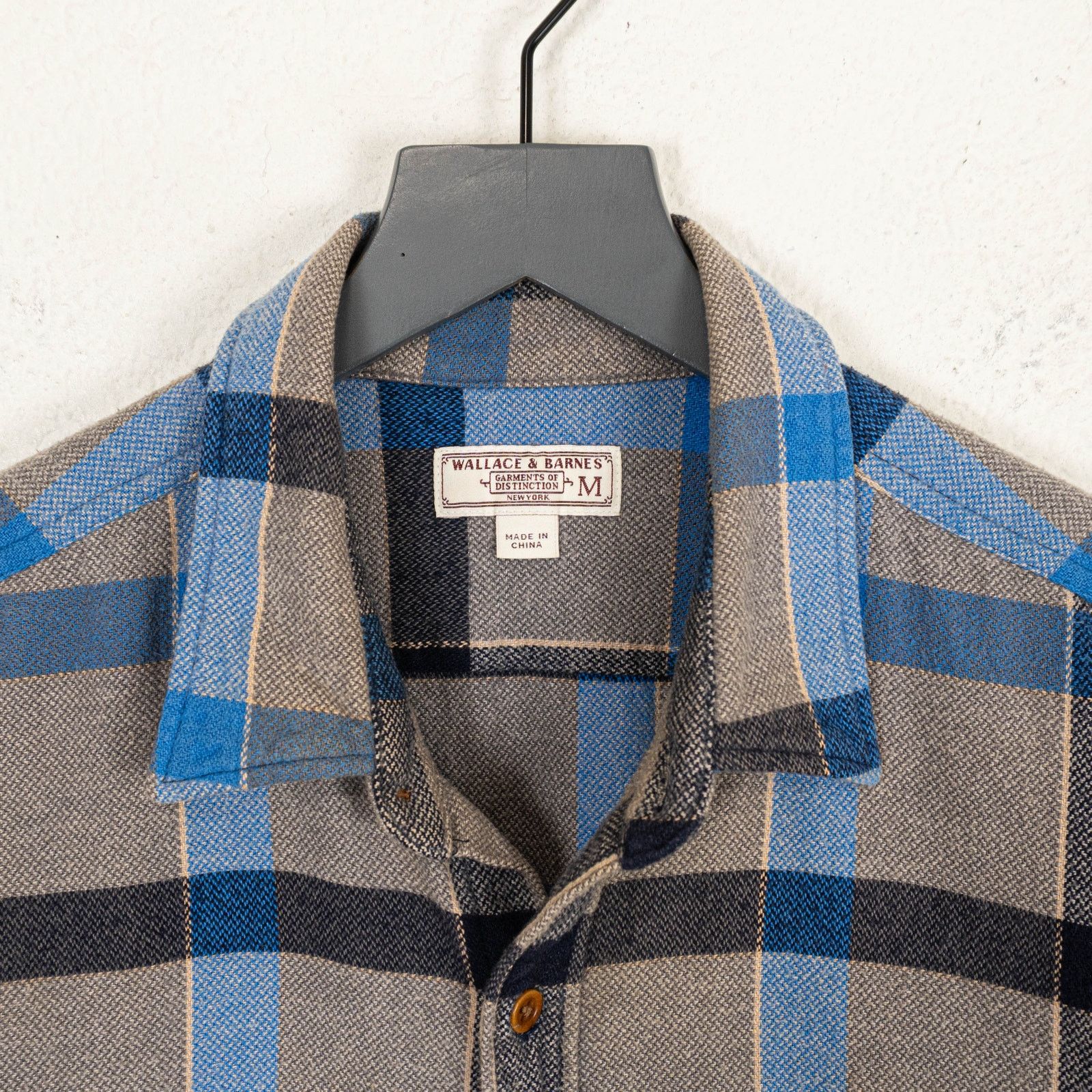 Wallace & Barnes Wallace & Barnes J.Crew Workwear Flannel Shirt Gray plaid M Size US M / EU 48-50 / 2 - 3 Thumbnail