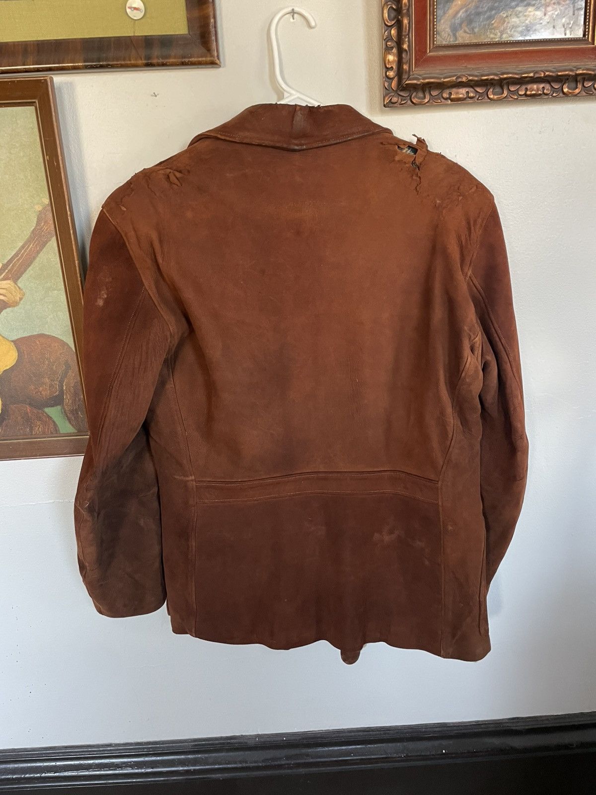 Vintage Ocelot Fur Lined Suede jacket True Vintage Size US L / EU 52-54 / 3 - 4 Thumbnail