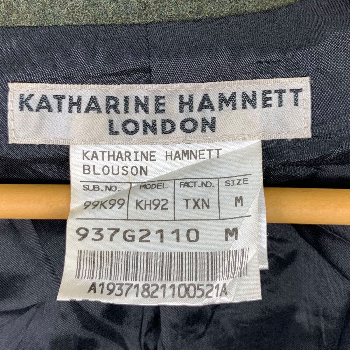 Katharine Hamnett London KATHARINE HAMNETT London Designer Wool Hoodie Blouson Jacket Size M / US 6-8 / IT 42-44 - 7 Thumbnail