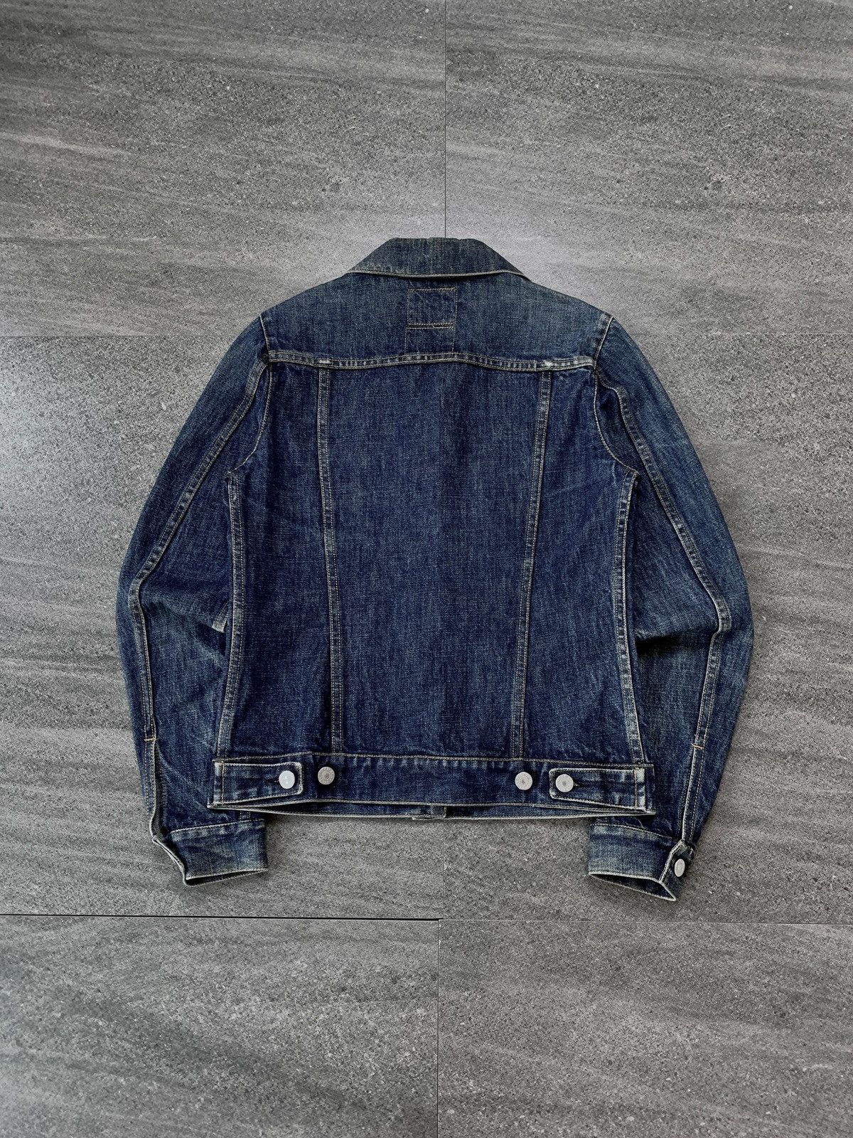 Helmut Lang 2000s Indigo Washed Denim Trucker Jacket Size US S / EU 44-46 / 1 - 8 Thumbnail