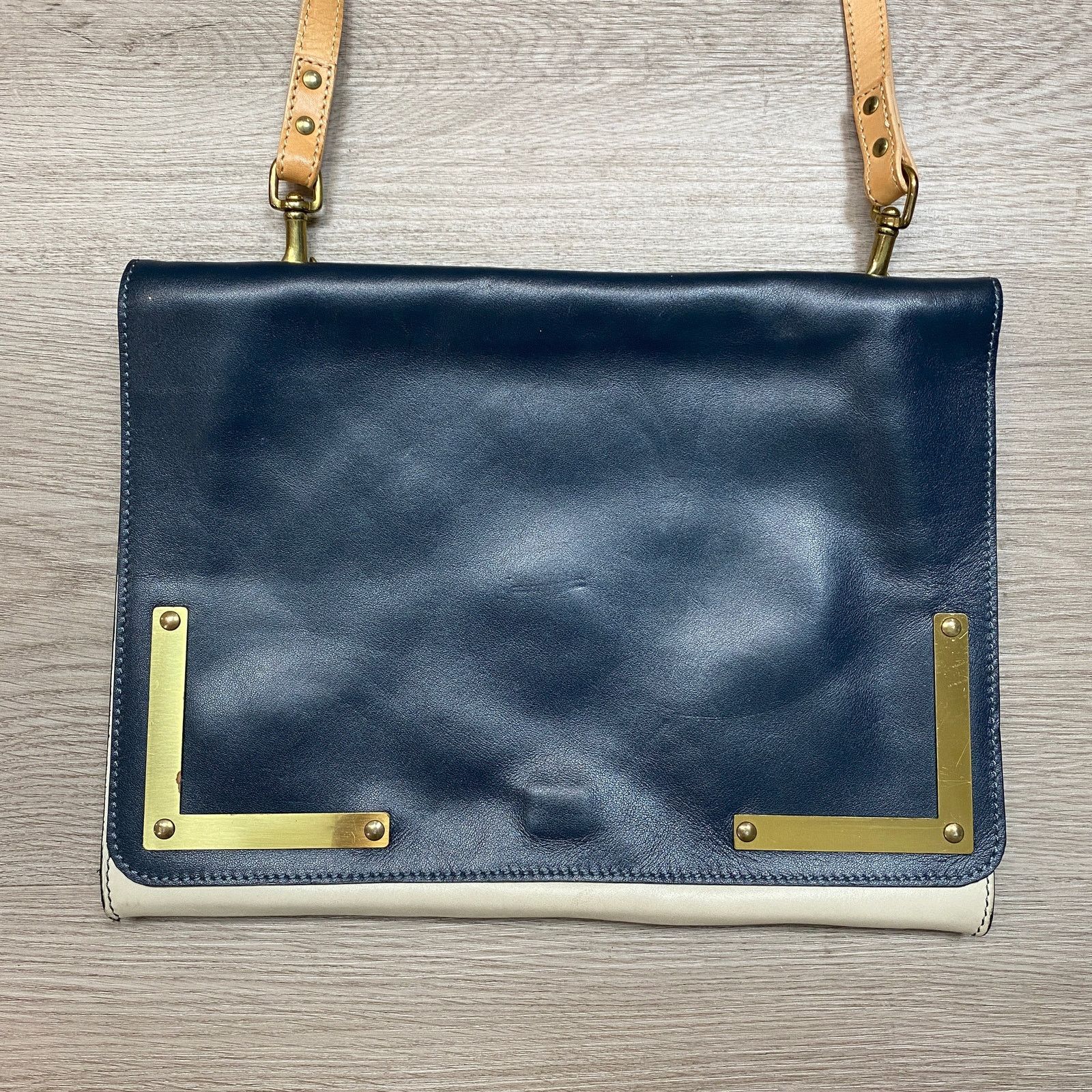 Sophie Hulme Rare Sophie Hulme Leather Flat Envelope Purse Crossbody Bag Size ONE SIZE - 2 Thumbnail
