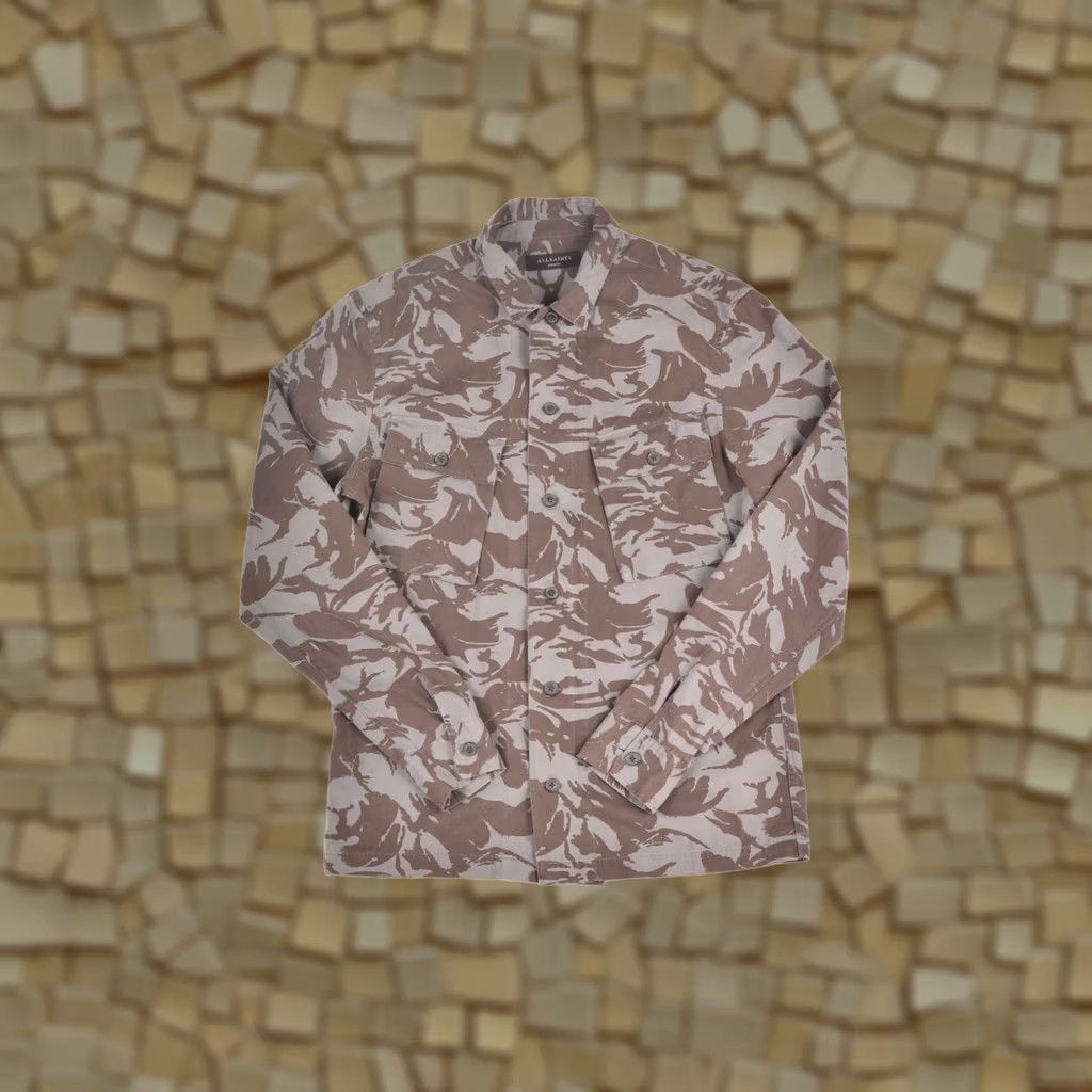 Allsaints Allsaints Ordnance LS Shirt Full-Zip Camo Button Shirt M Multicolor Men's Shirt Full Zip Casual 90s (if applicable) Size US M / EU 48-50 / 2 - 1 Thumbnail