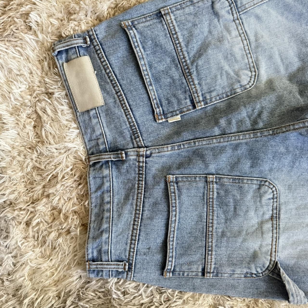 Japanese Brand Dunst curved blue denim shorts Size US 30 / EU 46 - 4 Thumbnail