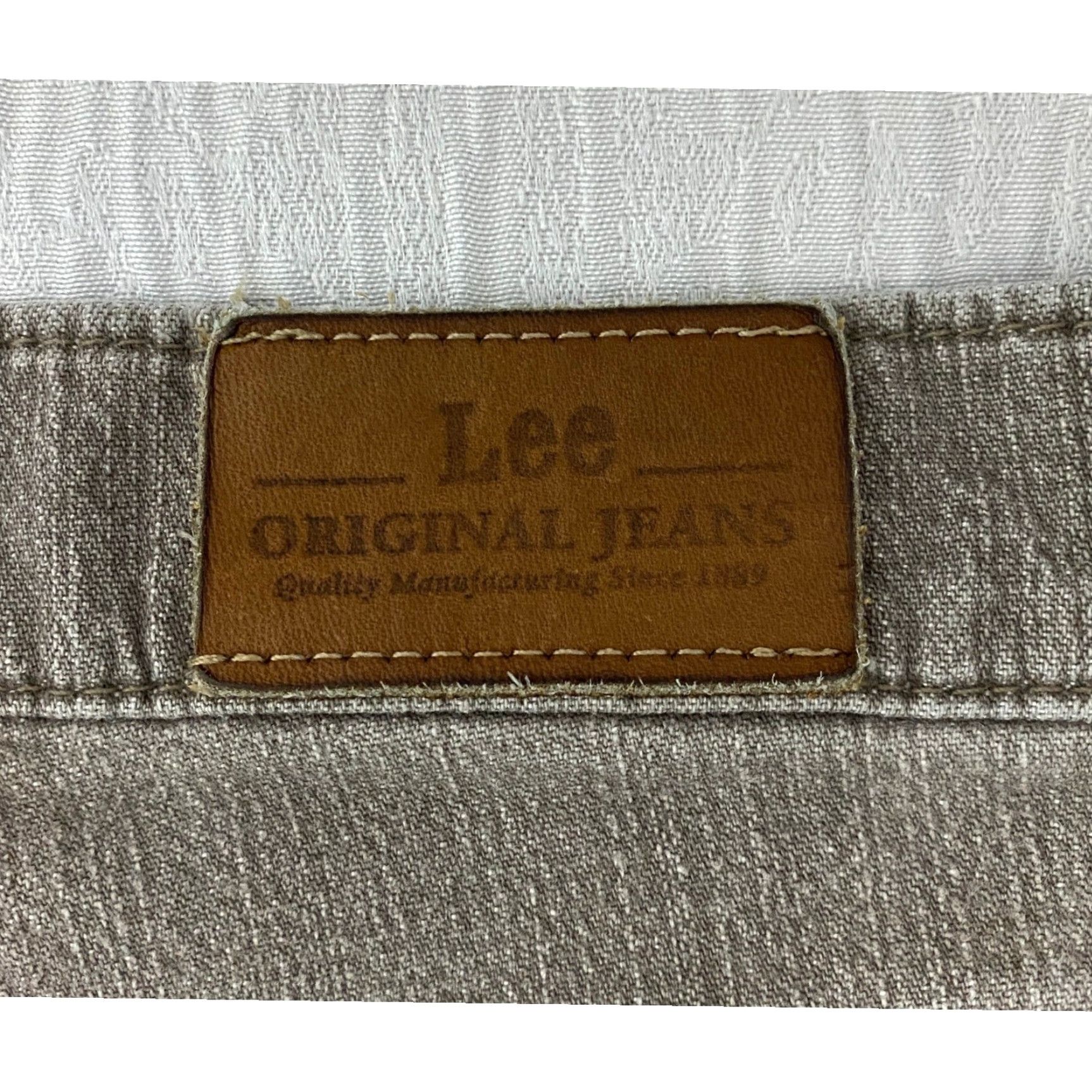 Lee VINTAGE Lee Jeans Straight Stretch Women's 10 Brown High Rise Size 32" / US 10 / IT 46 - 4 Thumbnail