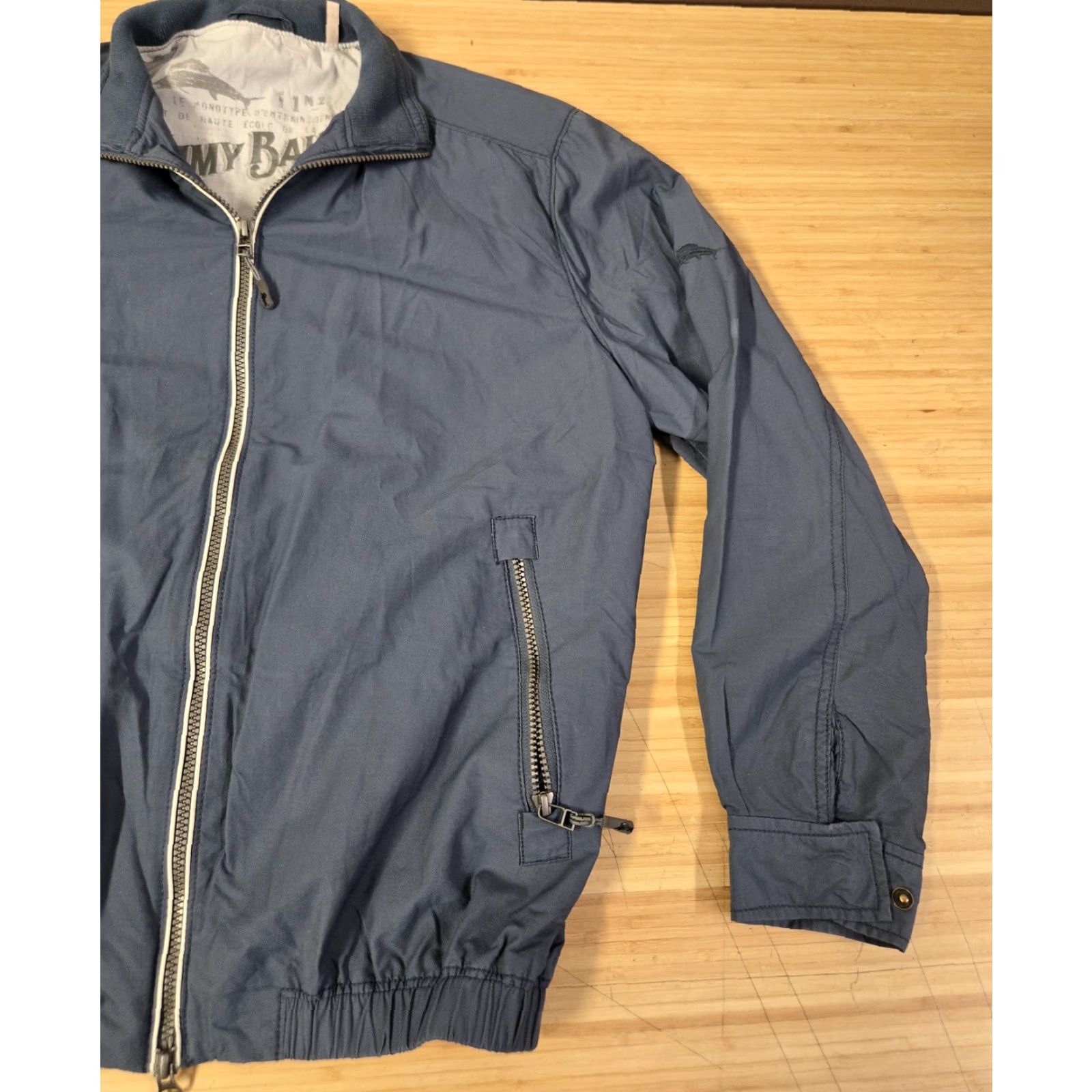 Tommy Bahama Tommy Bahama Jacket Mens Medium Full Zip Lightweight Windbreaker Nylon Pockets Blue Size US M / EU 48-50 / 2 - 2 Thumbnail