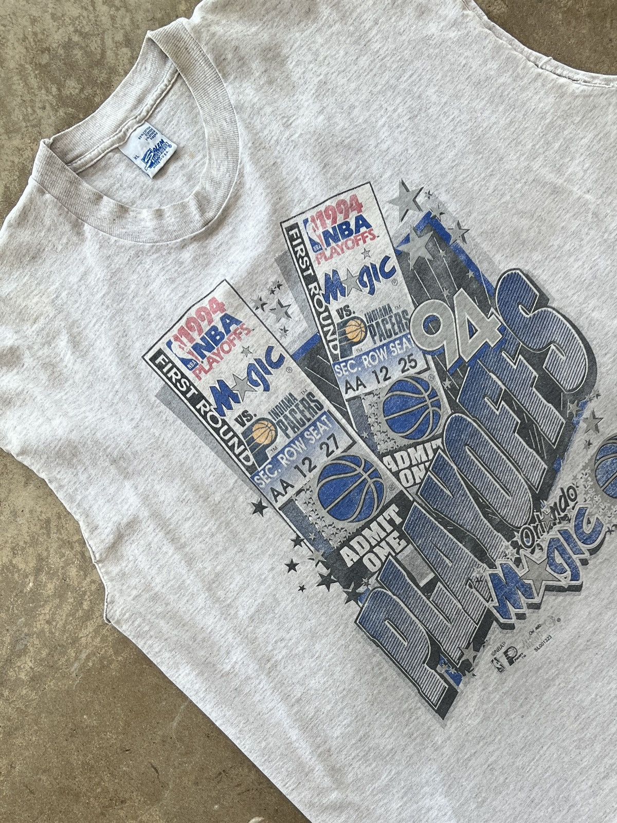 NBA Vintage 1994 NBA Playoff Orlando Magic Indiana Pacers Tee XL Size US XL / EU 56 / 4 - 1 Thumbnail