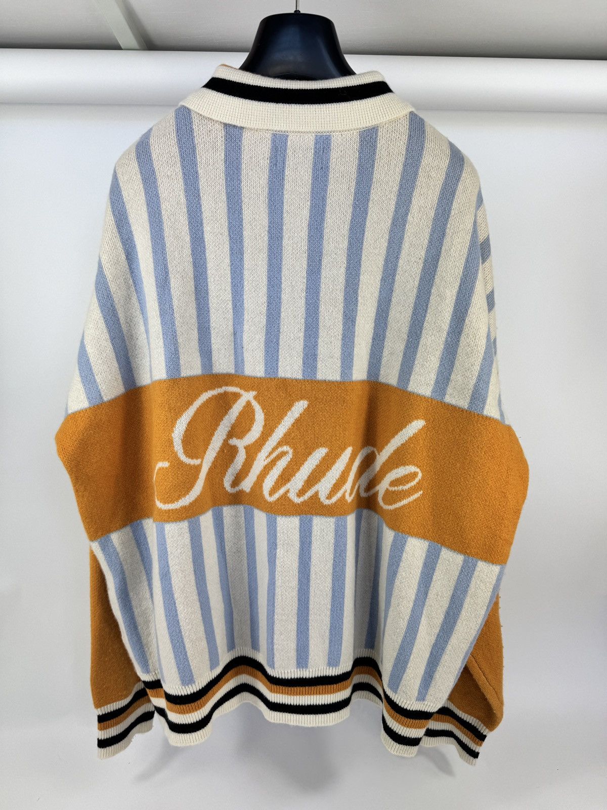Rhude LOGO PRINT POLO JUMPER Size US XXL / EU 58 / 5 - 2 Thumbnail