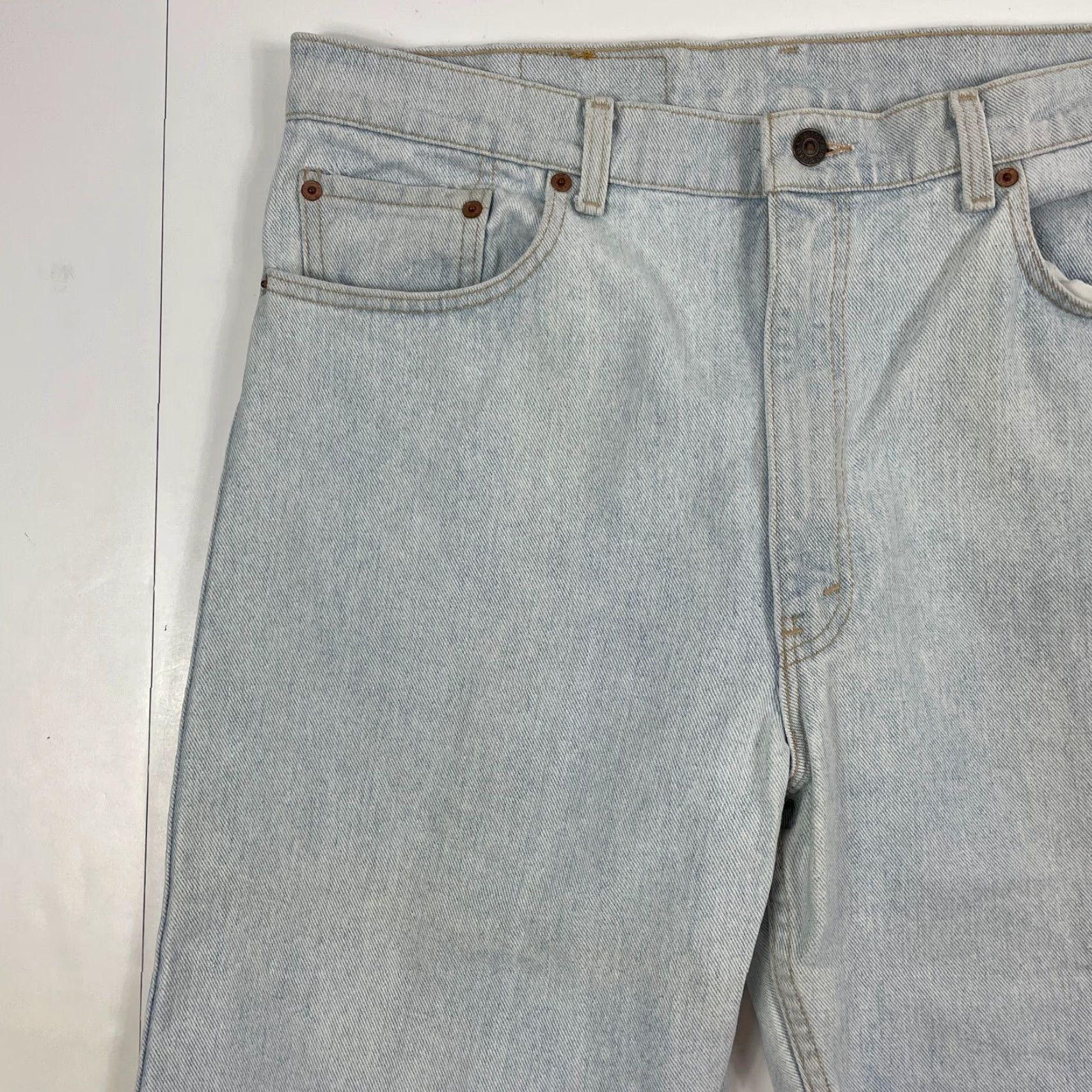 Levi's VINTAGE Levi's 550 Jeans Men 38x32 Straight Leg Blue Denim USA Size US 38 / EU 54 - 2 Thumbnail