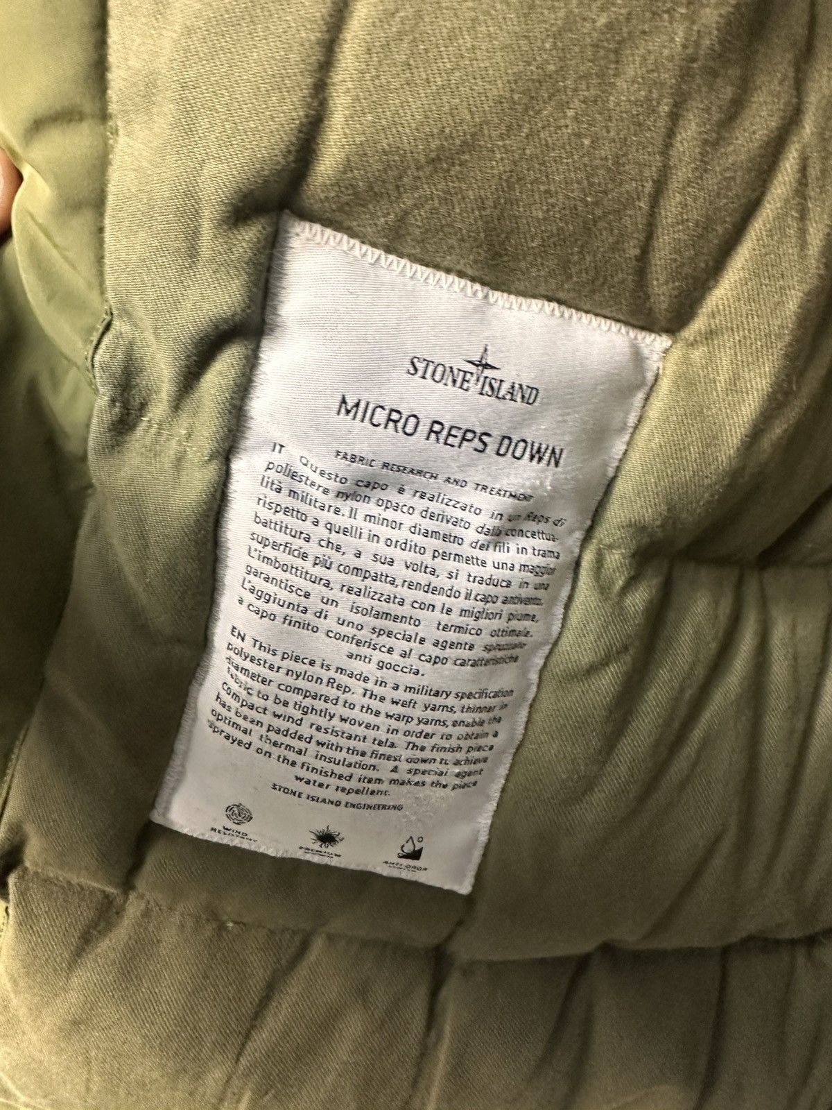 Stone Island Parka Stone Island Micro Reps Down Size M Olive Size US M / EU 48-50 / 2 - 12 Thumbnail