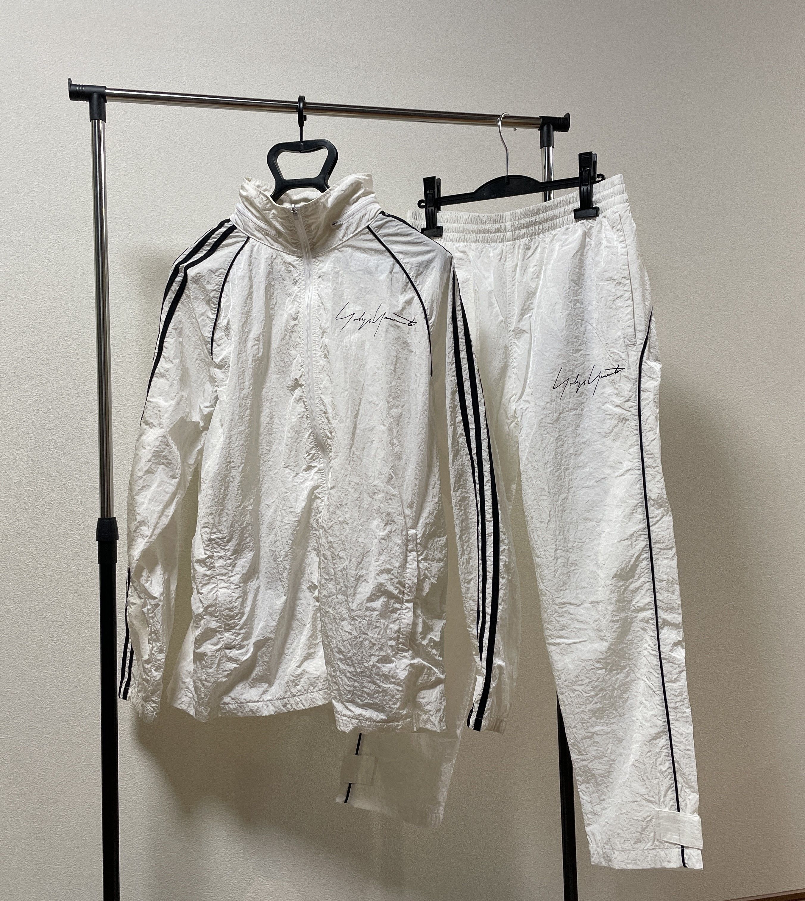 Yohji Yamamoto Yohji Yamamoto x Adidas 20AW "YY" Signature Logo Windbreaker Size US XL / EU 56 / 4 - 1 Thumbnail