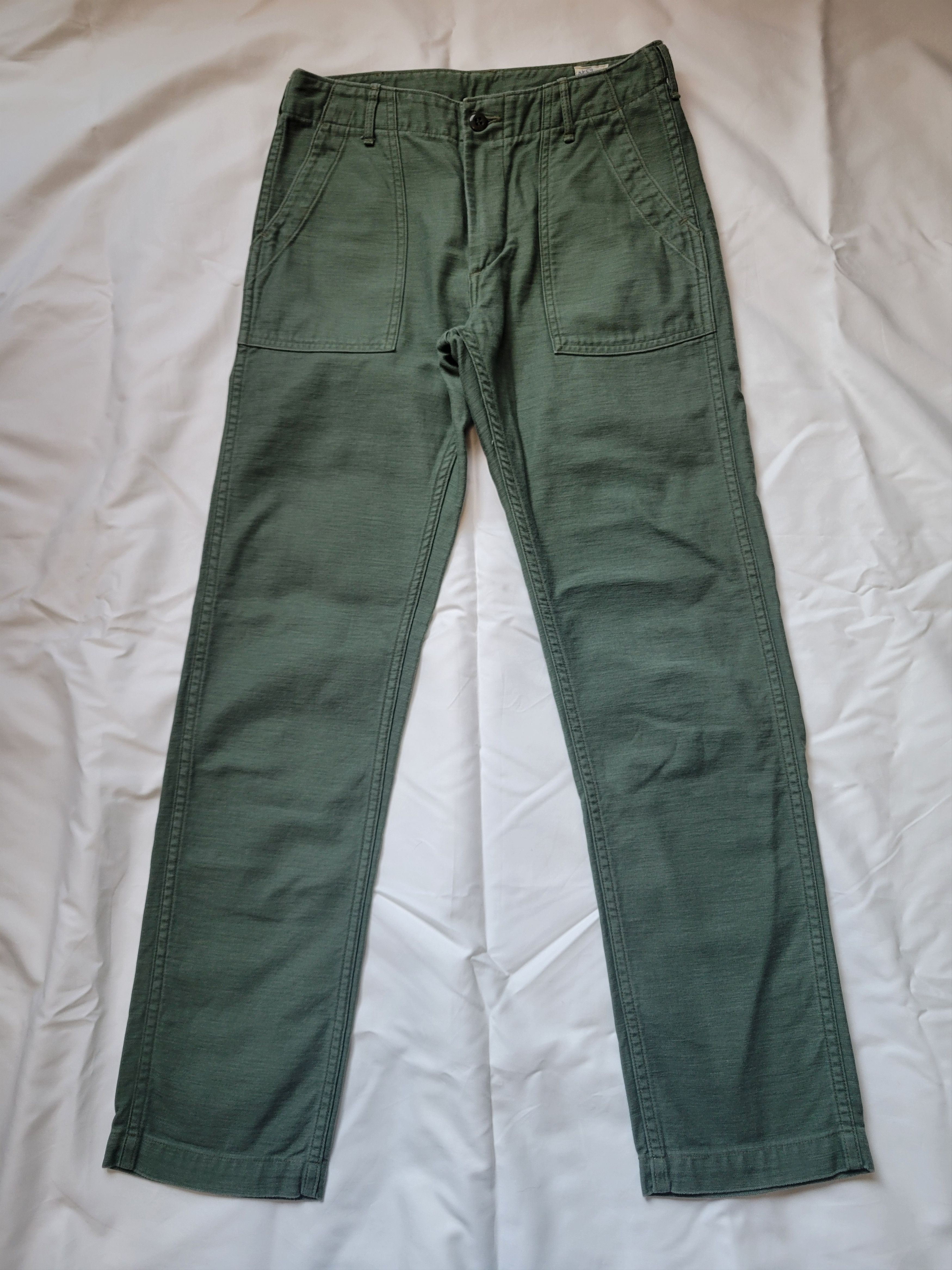 Japanese Brand × Orslow orSlow Slim Fit Fatigue Pants - Olive (can fit 28~30) Size US 30 / EU 46 - 7 Thumbnail