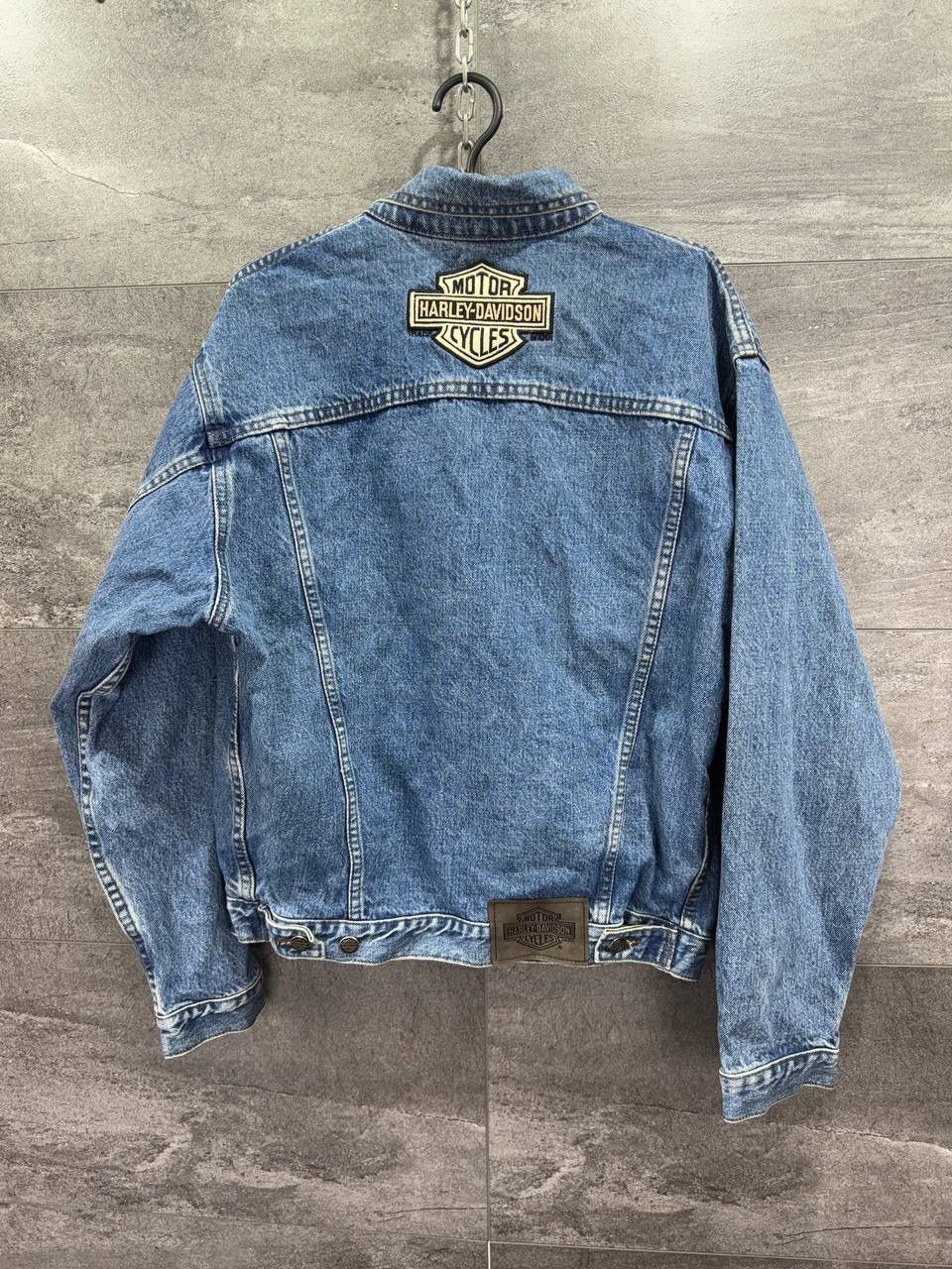 Vintage VINTAGE Harley Davidson Jacket Womens Jean Denim Blue 90s Size M / US 6-8 / IT 42-44 - 11 Thumbnail