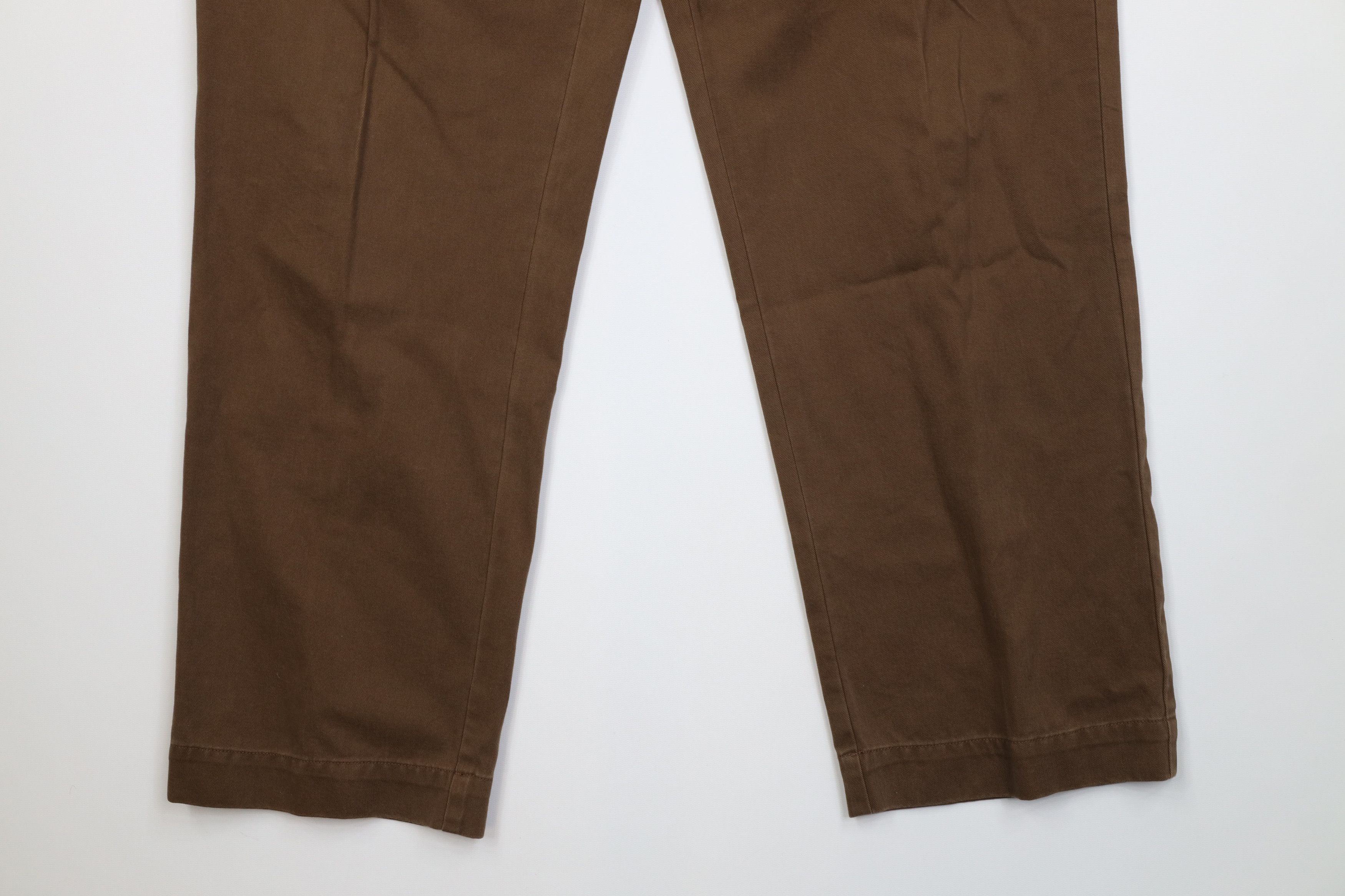 Ralph Lauren Vintage 90s Ralph Lauren Wide Leg Chino Pants Brown Cotton Size US 36 / EU 52 - 4 Thumbnail