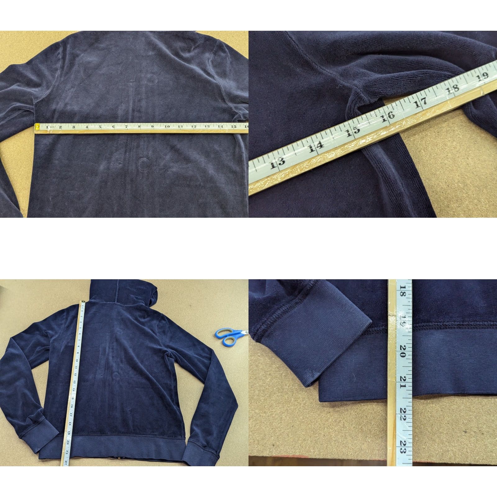 Juicy Couture Juicy Couture Velour Jacket Hoodie Womens Medium M Full Zip Blue Jacket Womens Regular Medium Blue Juicy Couture Velour Jacket Hoodie Full Zip Size S / US 4 / IT 40 - 8 Thumbnail