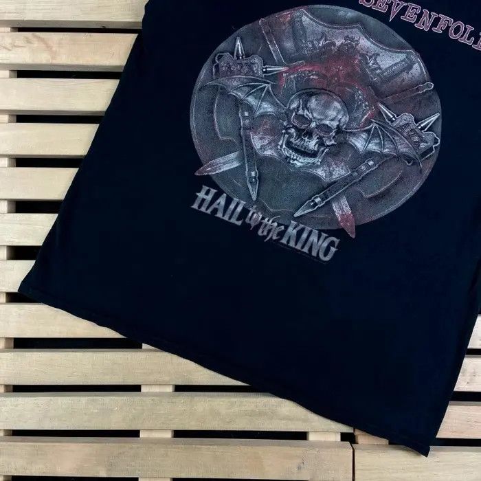 Band Tees Mens Vintage T Shirt Avenged Sevenfold Hail The King Size L Size US L / EU 52-54 / 3 - 3 Thumbnail