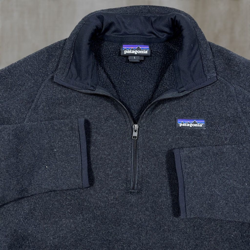 Patagonia Patagonia Sweater Womens L Gray Better Women Dark Pullover Half Zip Jacket Heather Size L / US 10 / IT 46 - 1 Thumbnail