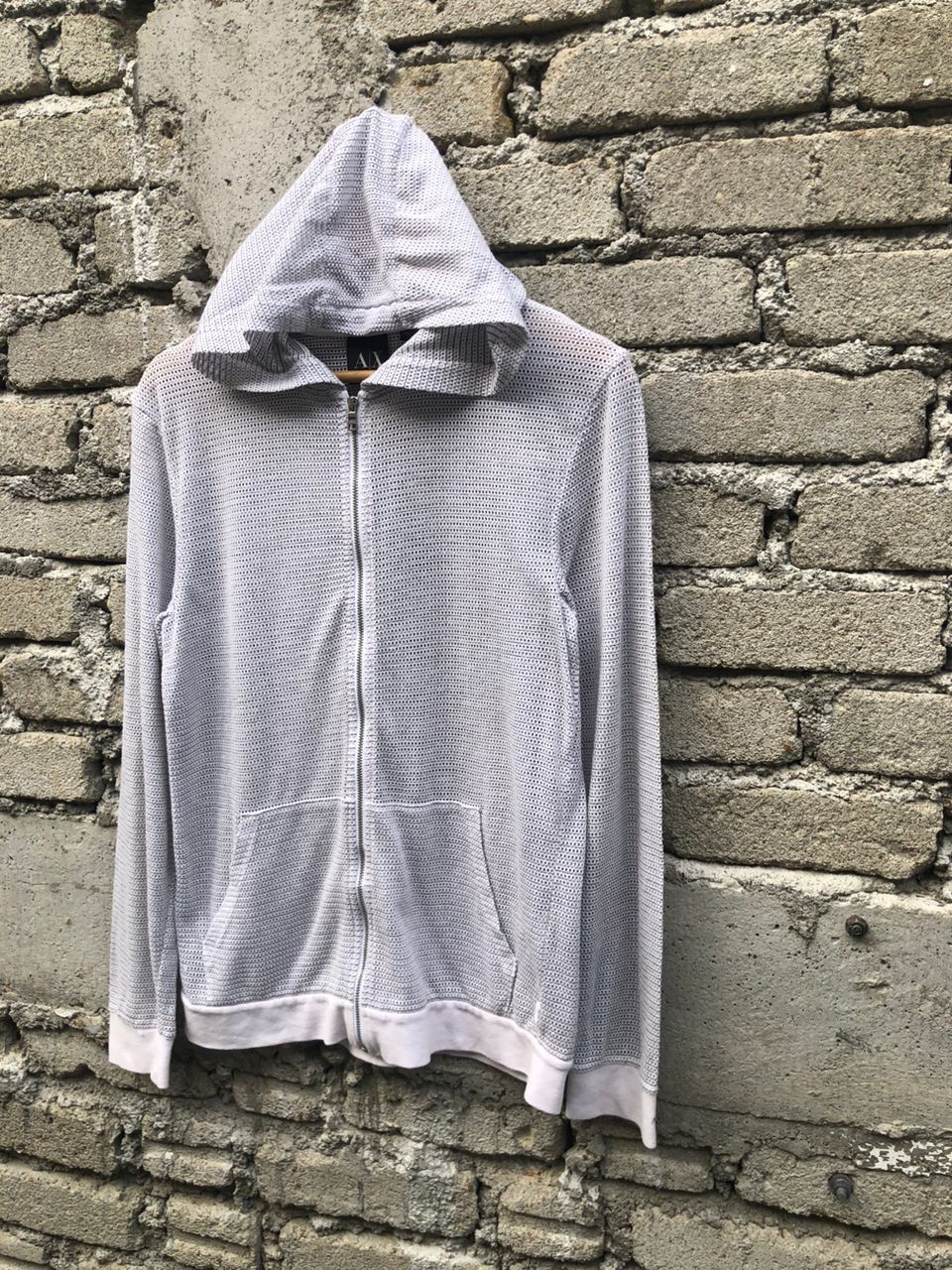 Armani Exchange G-Fall-2014 Armani Exchange Mesh Hoodie Zipper Size S / US 4 / IT 40 - 7 Thumbnail